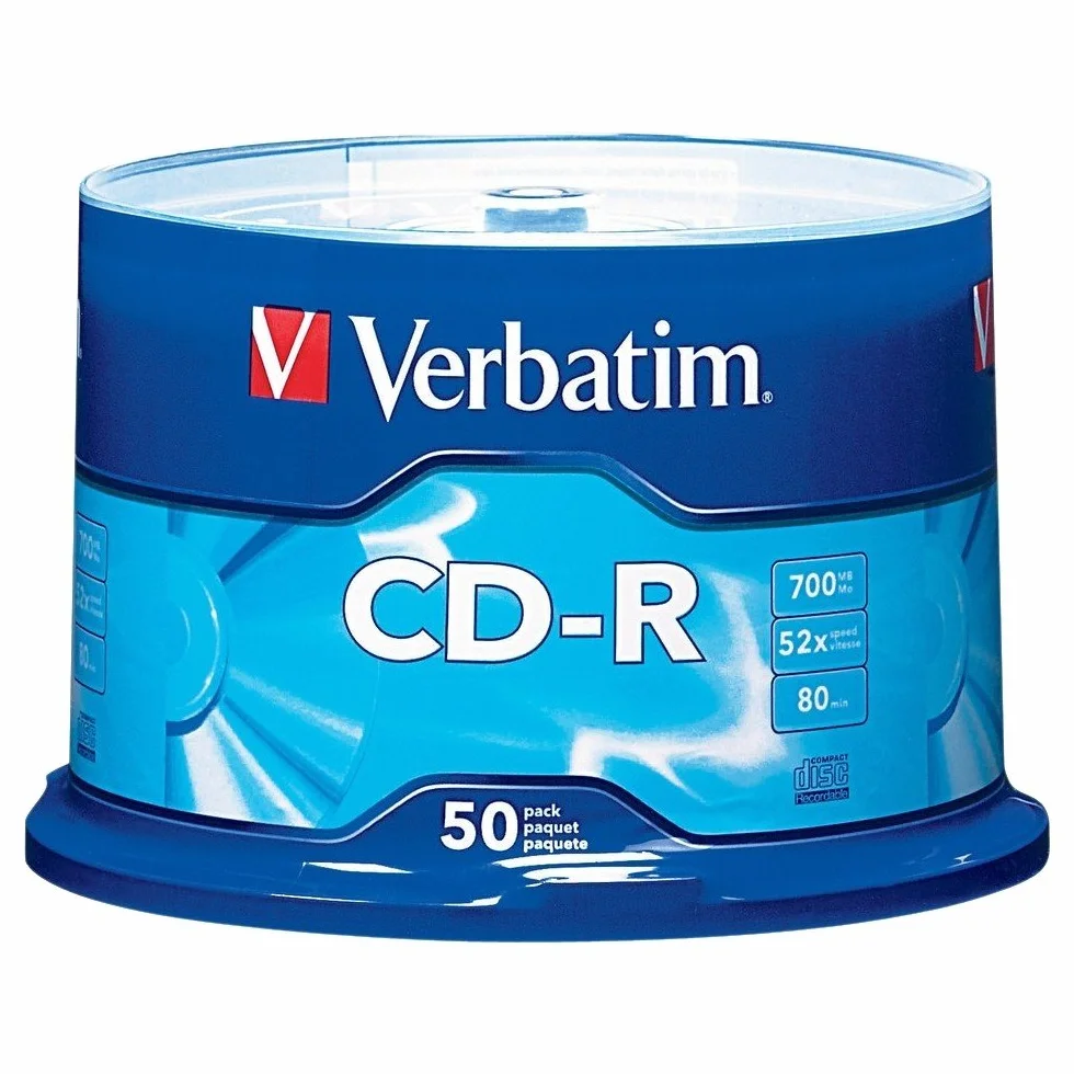 Verbatim Standard 120mm CD-R Media 700 MB 50 Pieza(s) - CD-RW vírgenes (CD-R, 700 MB, 50 Pieza(s), 80 min, 52x, Caja para Pastel)