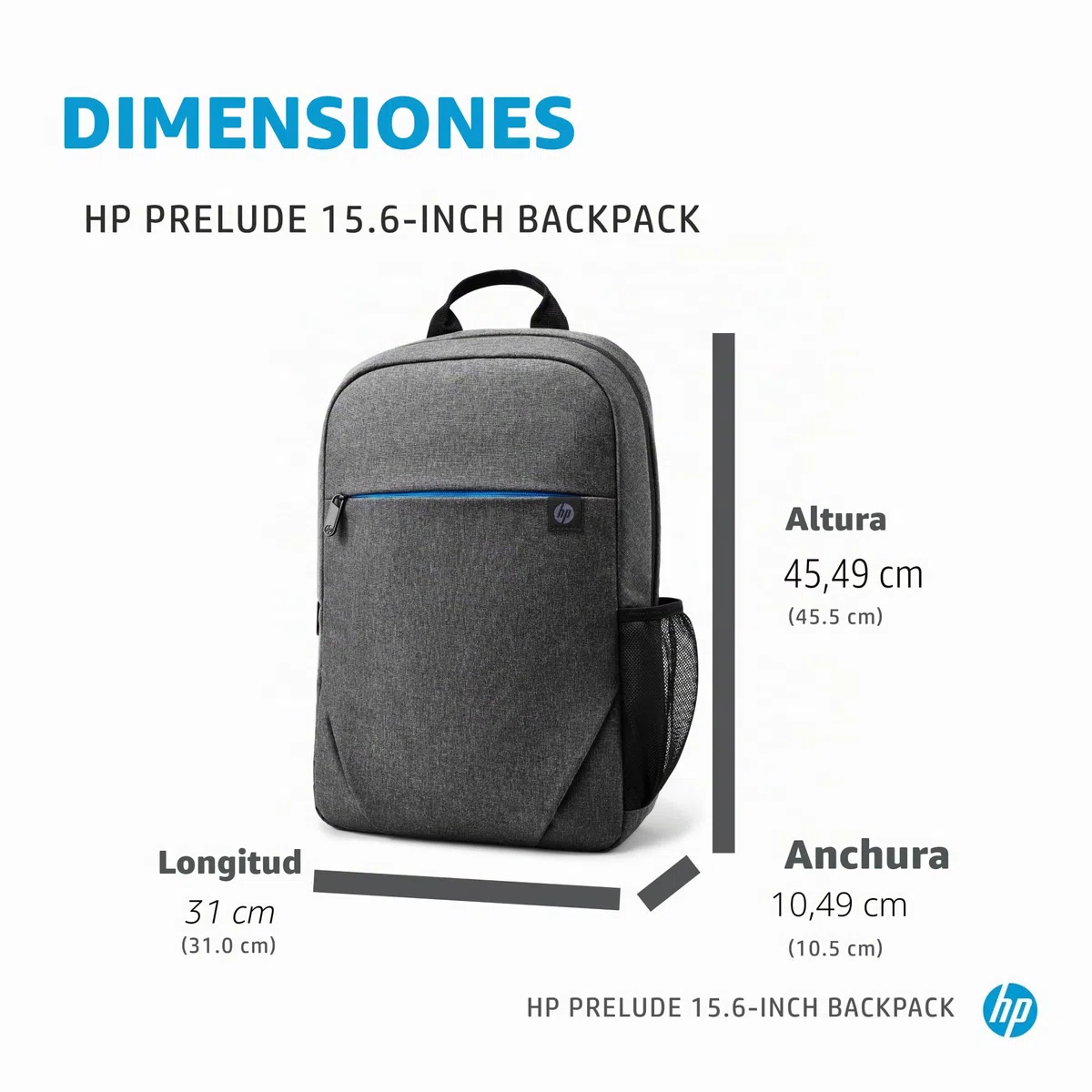 HP Prelude 15.6 inch Topload Laptop Bag, Slip On Padded Straps, Compatible With Laptops Up To 15.6 inch Including MacBook, Pavilion, Protect Your Tech With Water Resistance And Padded Construction