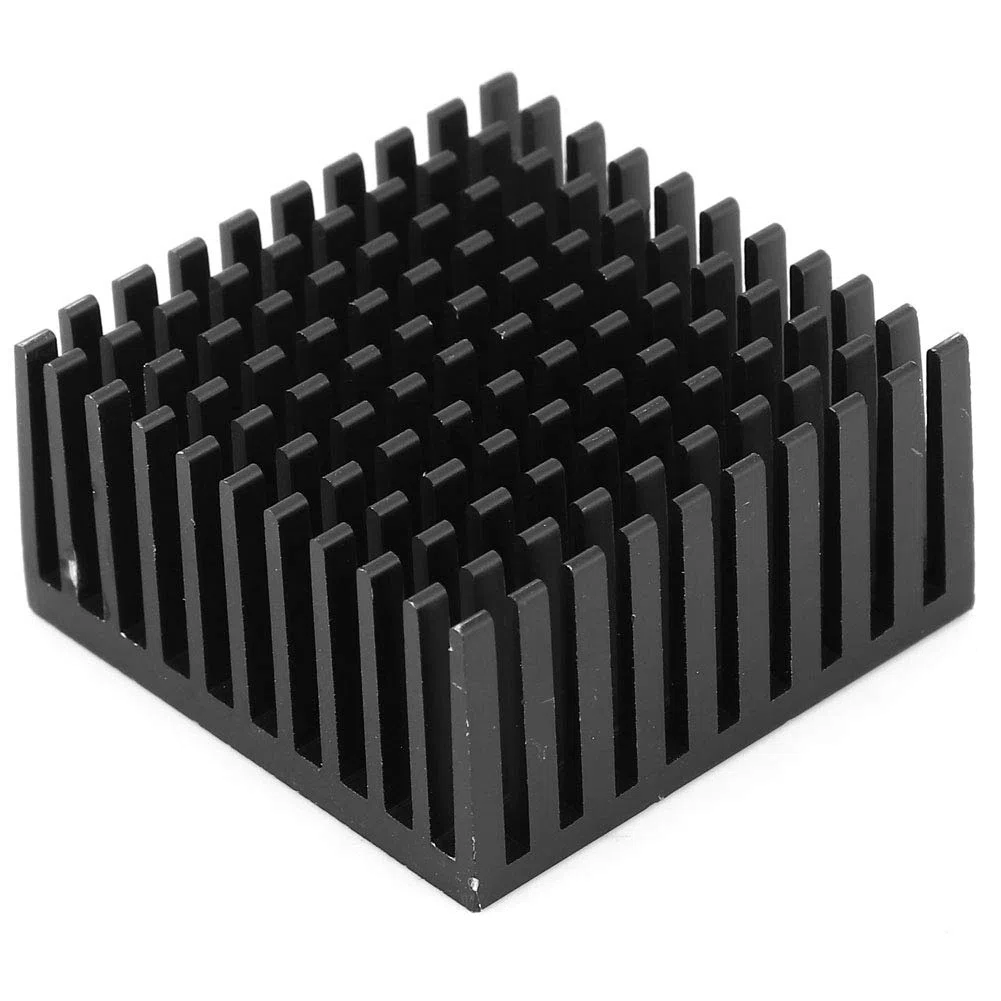 5 Uds Disipador de Calor de Aluminio 40x20x40mm Enfriador Disipador de Calor Aleta Radiador para Refrigeración GPU IC Chips(negro)
