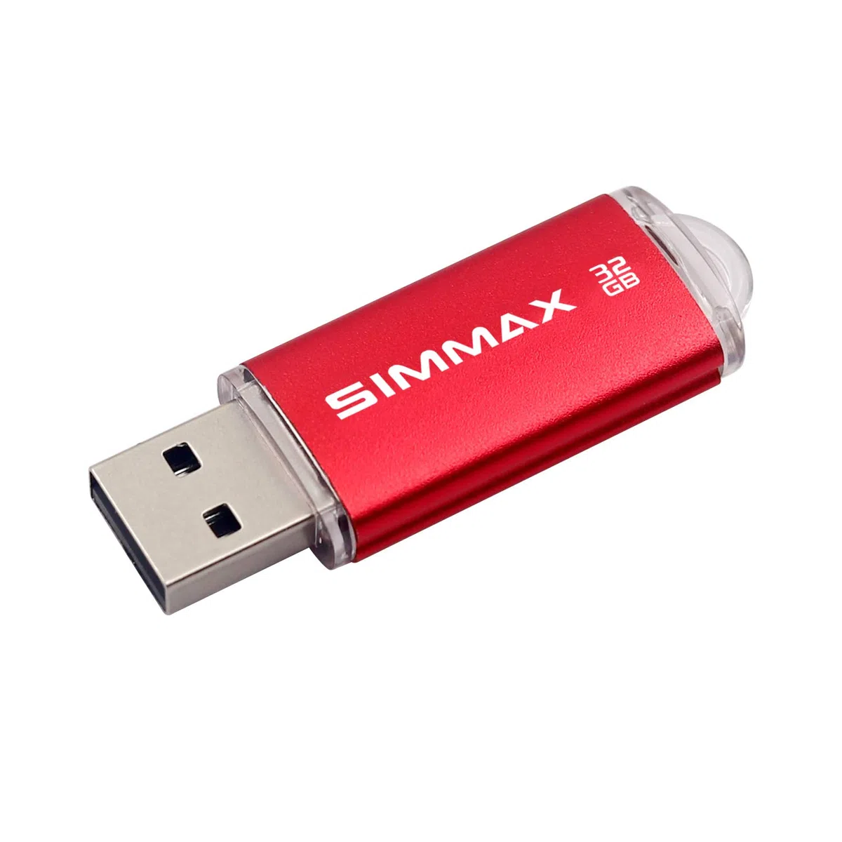 Memorias USB 2 Piezas 32GB USB 2.0 Stick Flash Drive Pendrives Almacenamiento Datos por SIMMAX (32GB Rojo Púrpura)