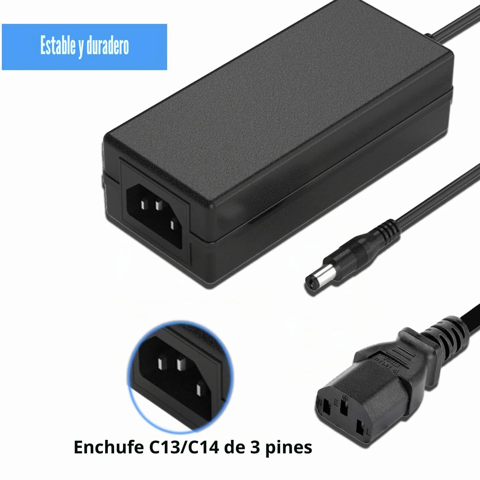 JOYLIT Alimentador 24V 2A 48W Transformador Voltaje de Entrada AC 100-240V a DC 24V, Fuente Alimentacion Adaptador para Tira de LED