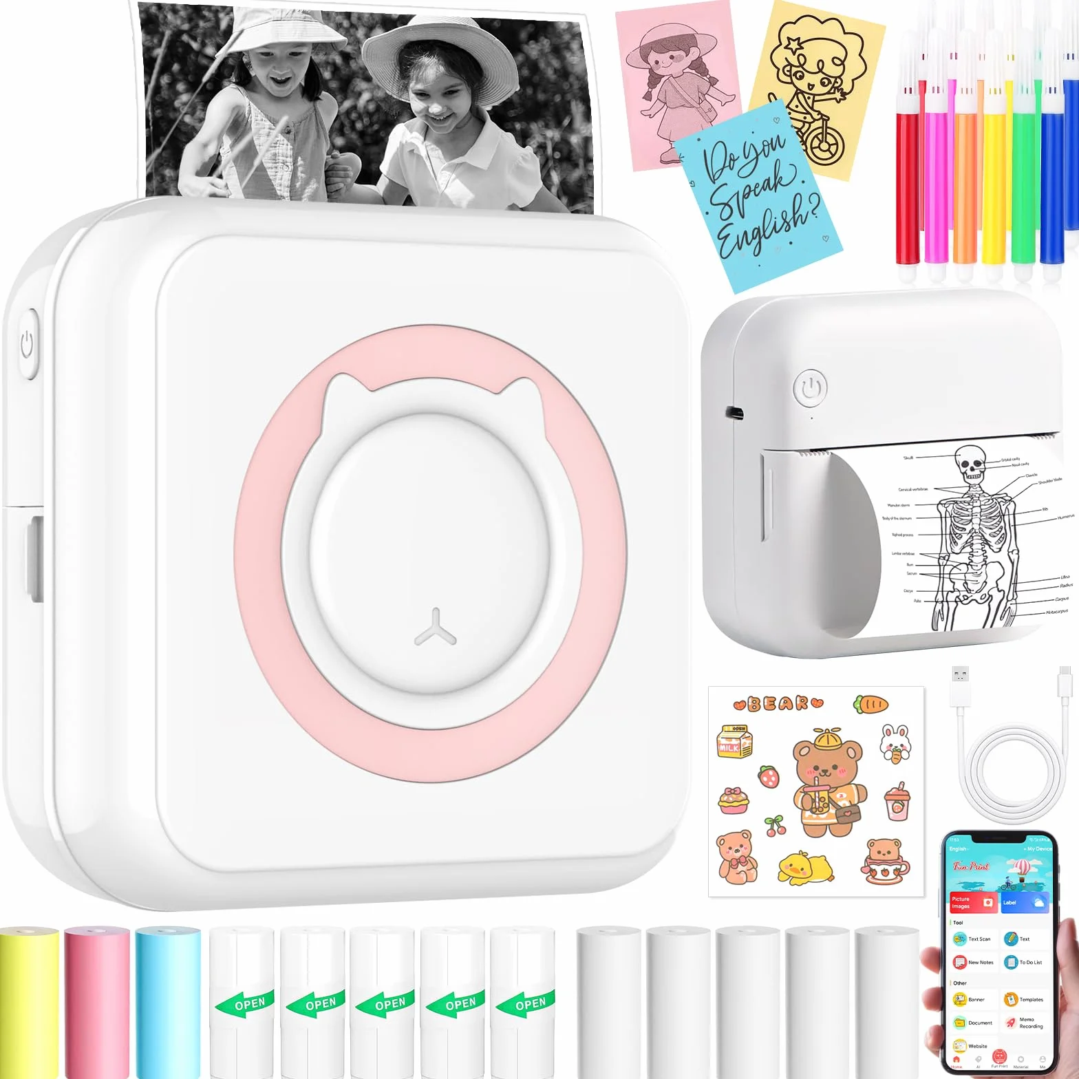 Mini Impresora Bluetooth Térmica Portátil para Fotos