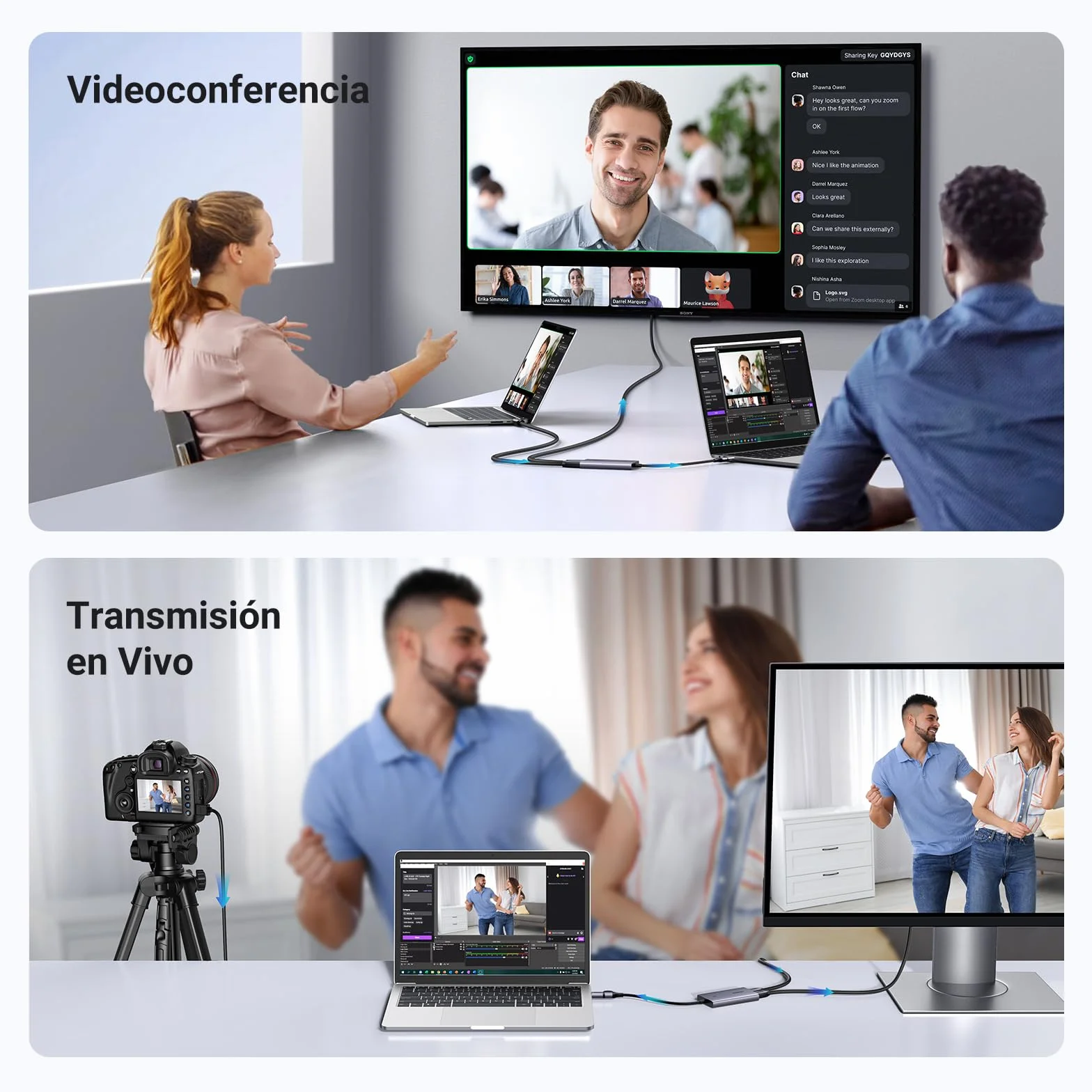 UGREEN Capturadora Vídeo HDMI Entrada 4K 30Hz Captura 2K 30Hz HD Capture Card per Streaming Gaming OBS Paso de señal 4K Compatibile con PC Switch PS5 Xbox MacBook iPad Camera