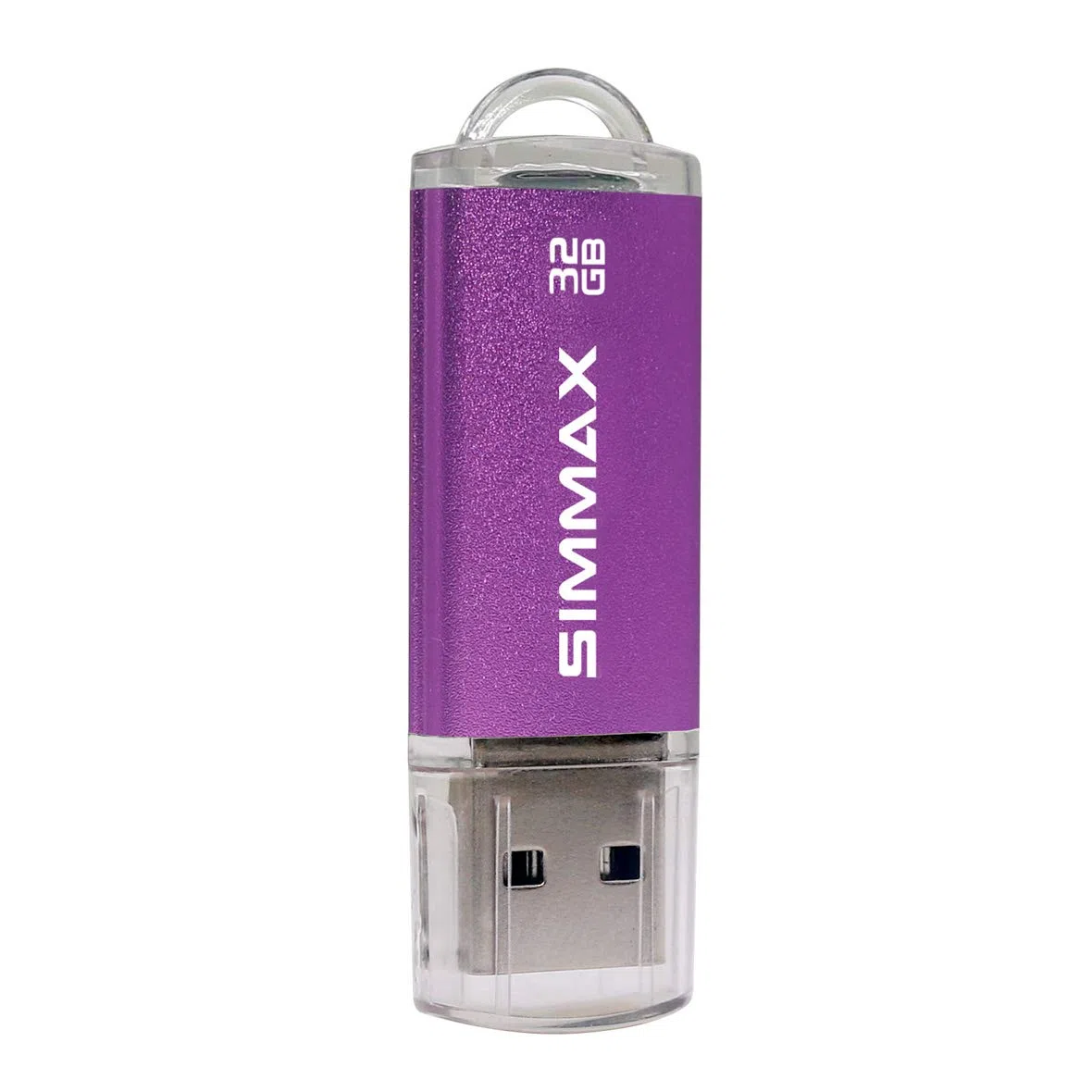 Memorias USB 2 Piezas 32GB USB 2.0 Stick Flash Drive Pendrives Almacenamiento Datos por SIMMAX (32GB Rojo Púrpura)