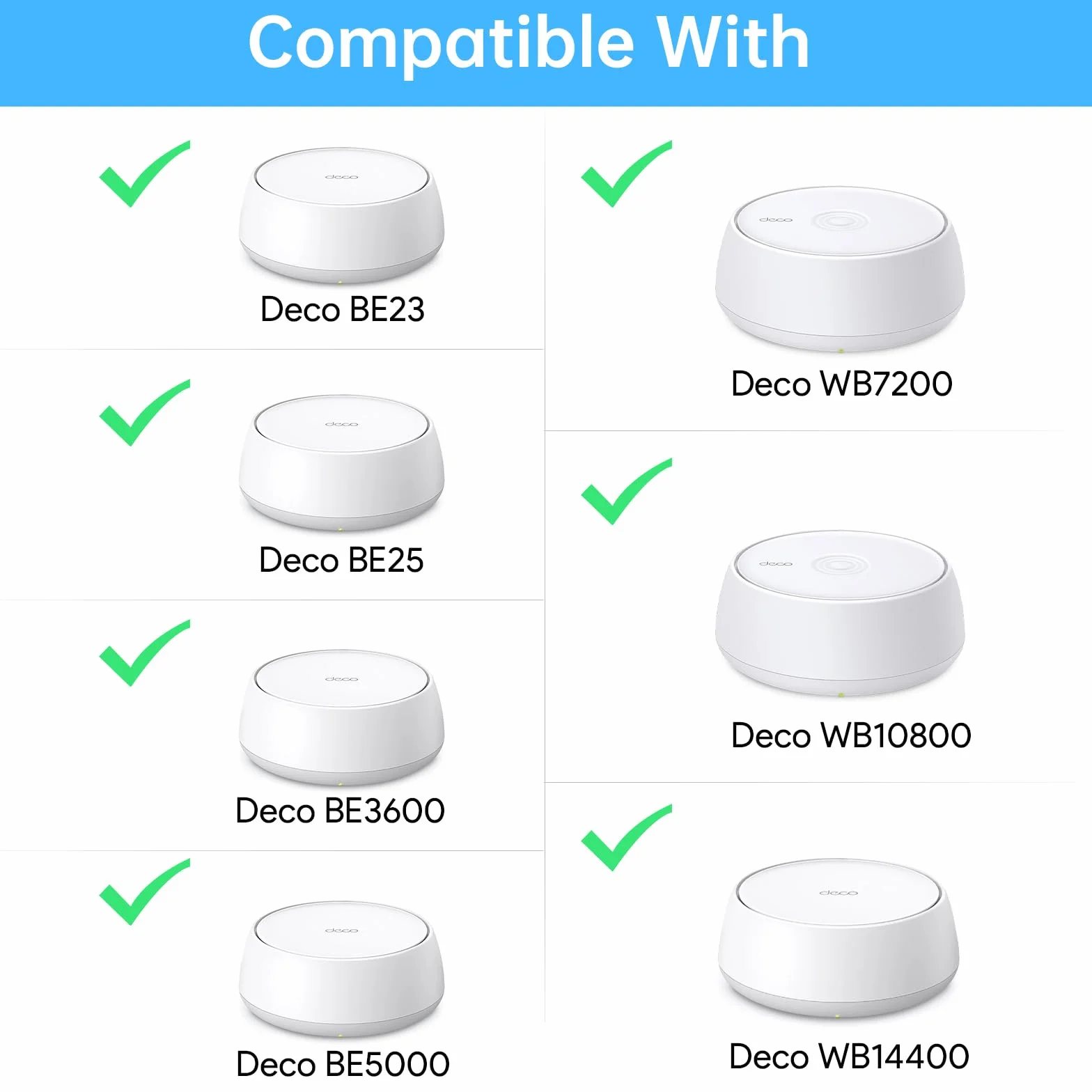 XLTTYWL Deco - Kit de montaje en pared WiFi 7, Deco BE23/BE25/BE3600/BE5000, soporte de montaje en enrutador optimiza el espacio y la gestión de cables para TP Decos 7 sistema Wi-Fi de malla WiFi 7 de
