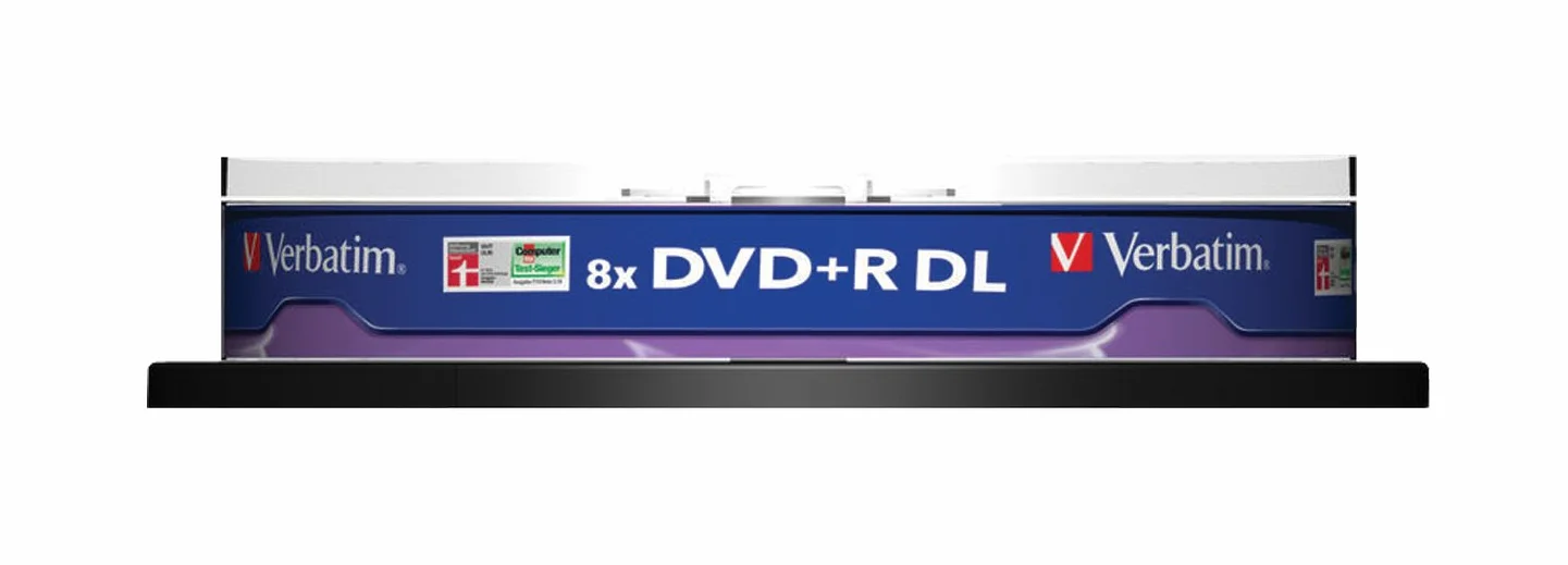 Verbatim VB-DPD55S1 - DVD+RW vírgenes (8,5 GB, DVD+R DL, 120 mm, 10 Pieza(s), 142 x 142 x 32 mm, 223 g)