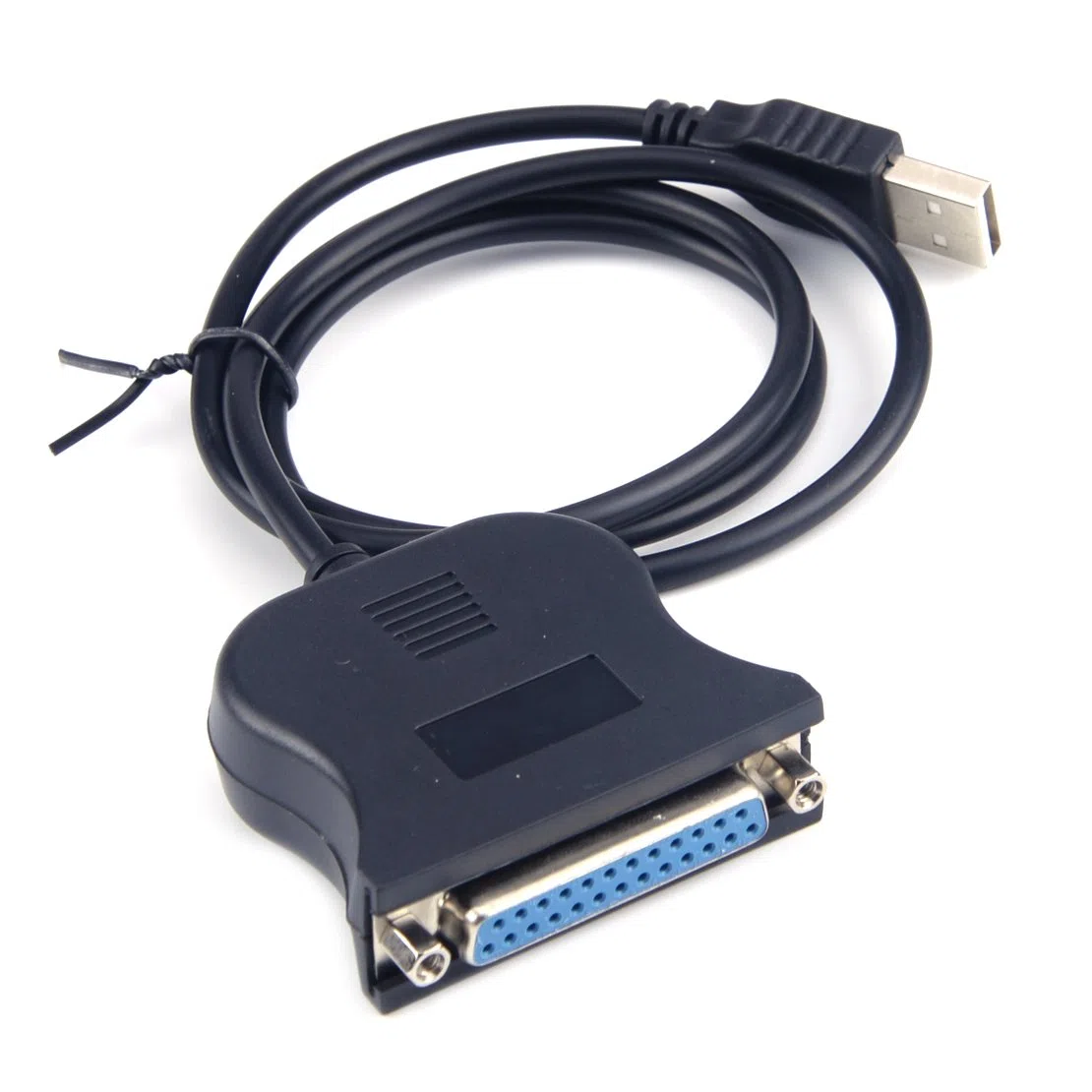 USB a 25 pines DB25 Cable de impresora paralelo Adaptador de cable convertidor PC LPT negro