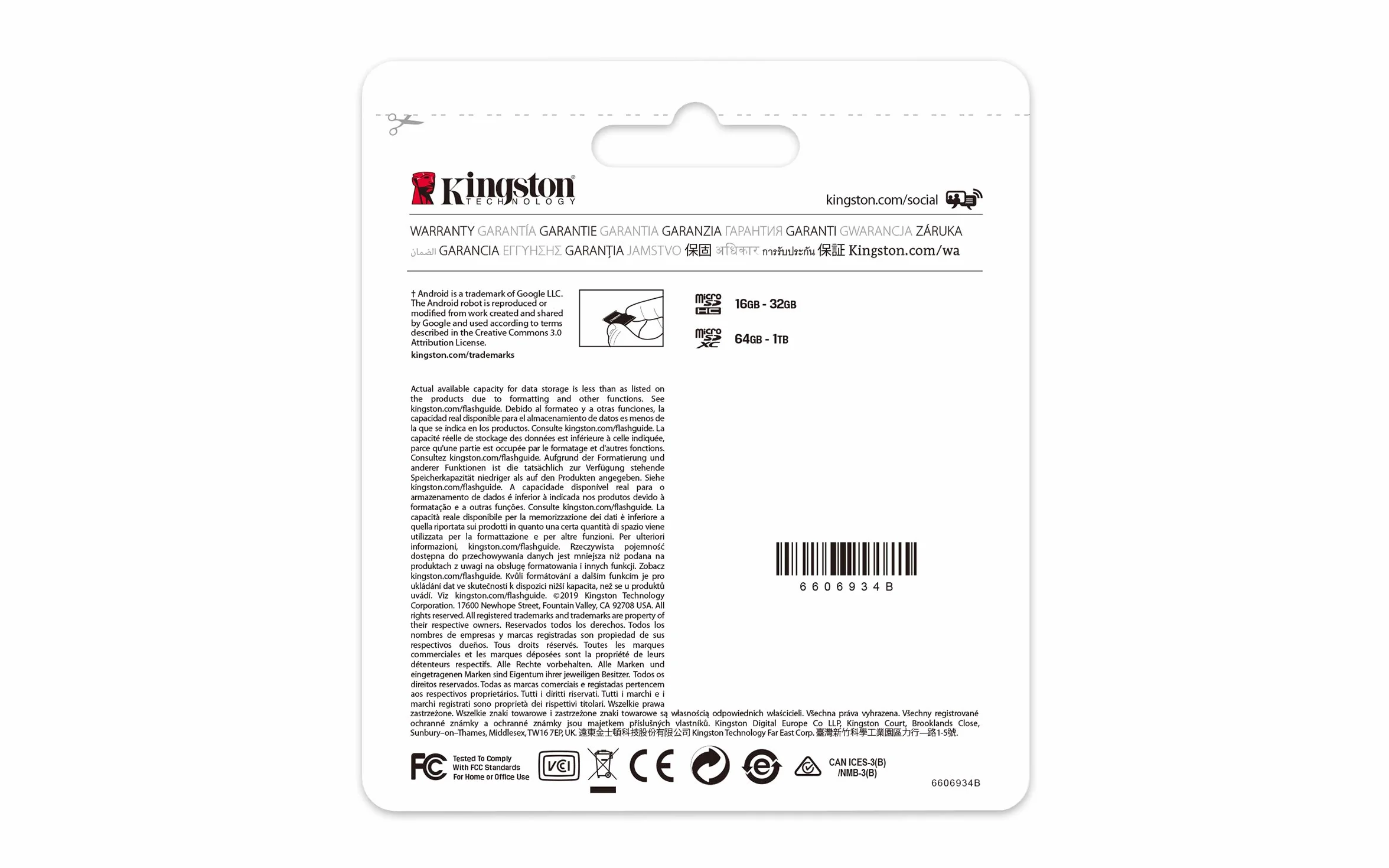 Kingston Canvas Select Plus Tarjeta microSD, SDCS2/128GB Class 10 con Adaptador SD, garantía de por vida con el fabricante.