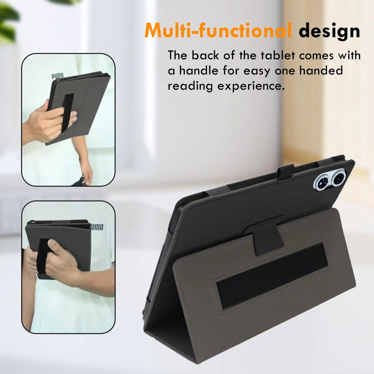 zZjoOoj Funda para Teclast T60 Plus/Odea A12 12 Pulgada,Negro PU Cuero Billetera Flip Protectora Carcasa con 1 Piezas Cristal Templado Protector de Pantalla para Teclast T60 Plus