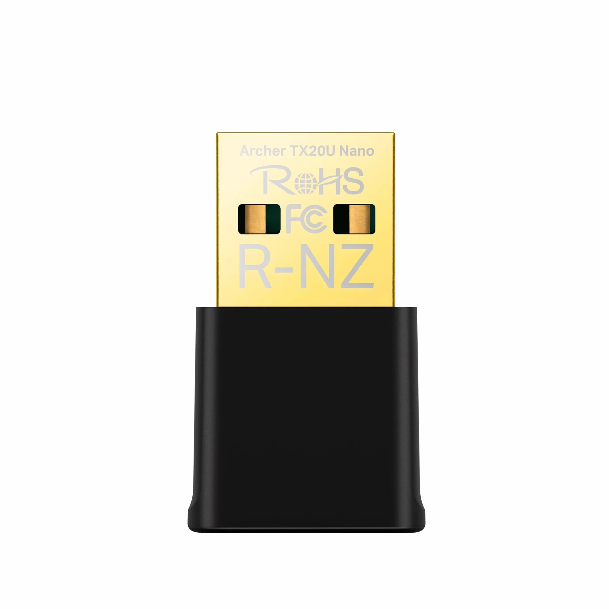 TP-Link Archer TX20U Nano| Adaptador USB WiFi6, Banda Dual AX1800, Menor latencia y Red más Segura, Controlador precargado, Solo conéctelo e instálelo, diseño Nano, Negro