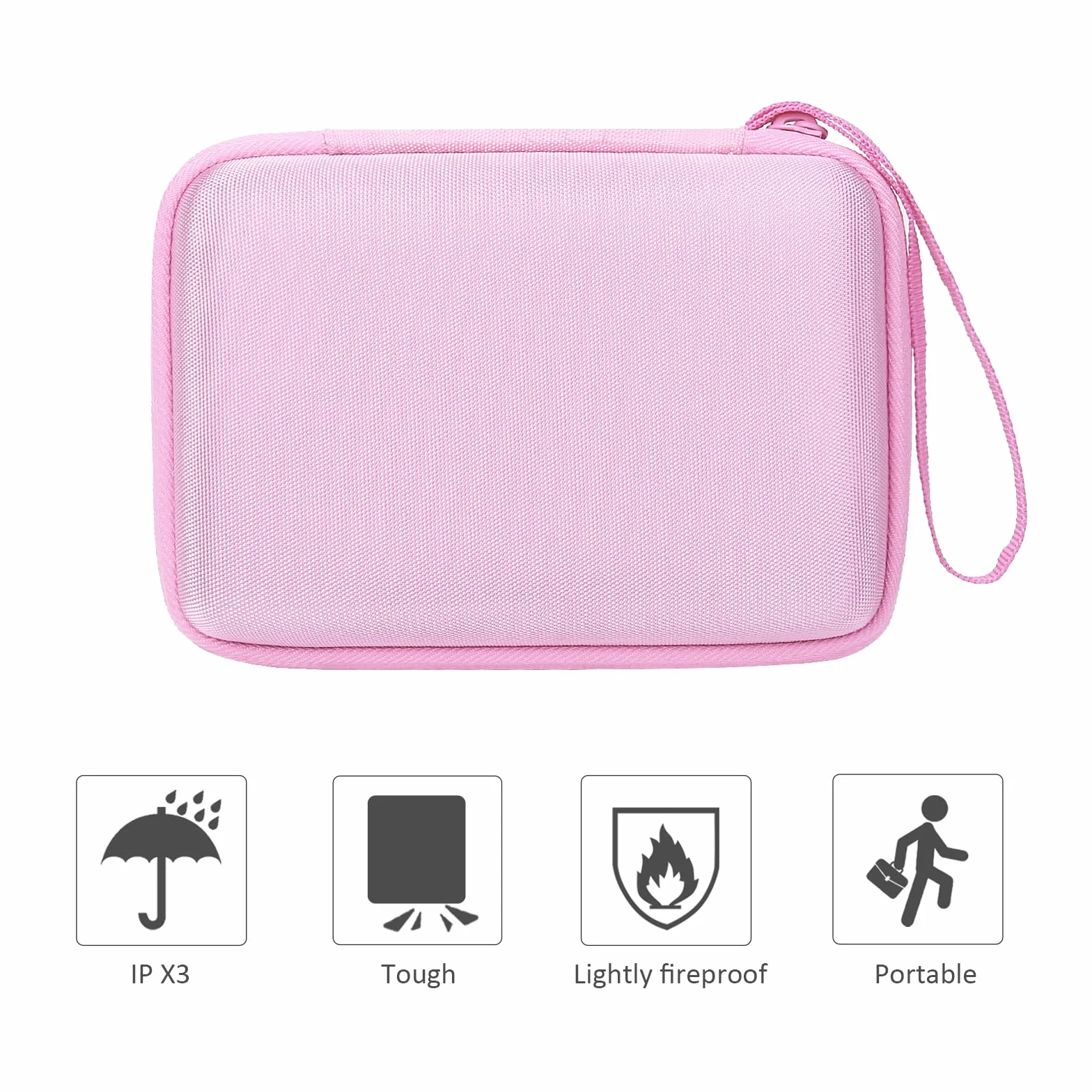 co2CREA Duro Viajar Caja Estuche Funda para Canon Selphy Square QX10/QX20 Impresora（Funda Solo）