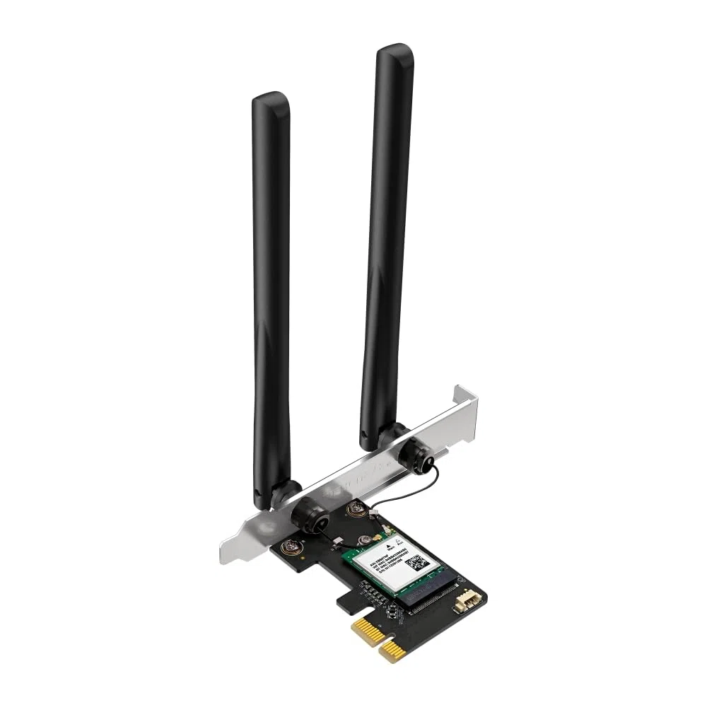 Mercusys Adaptador PCIe MA70XE Wi-Fi 6 Bluetooth 5.4, hasta 1201 Mbps a 5 GHz y 574 Mbps a 2,4 GHz, 2 Antenas de Alto Rendimiento, WPA3, MU-MIMO, Solo soporta Windows 11/10