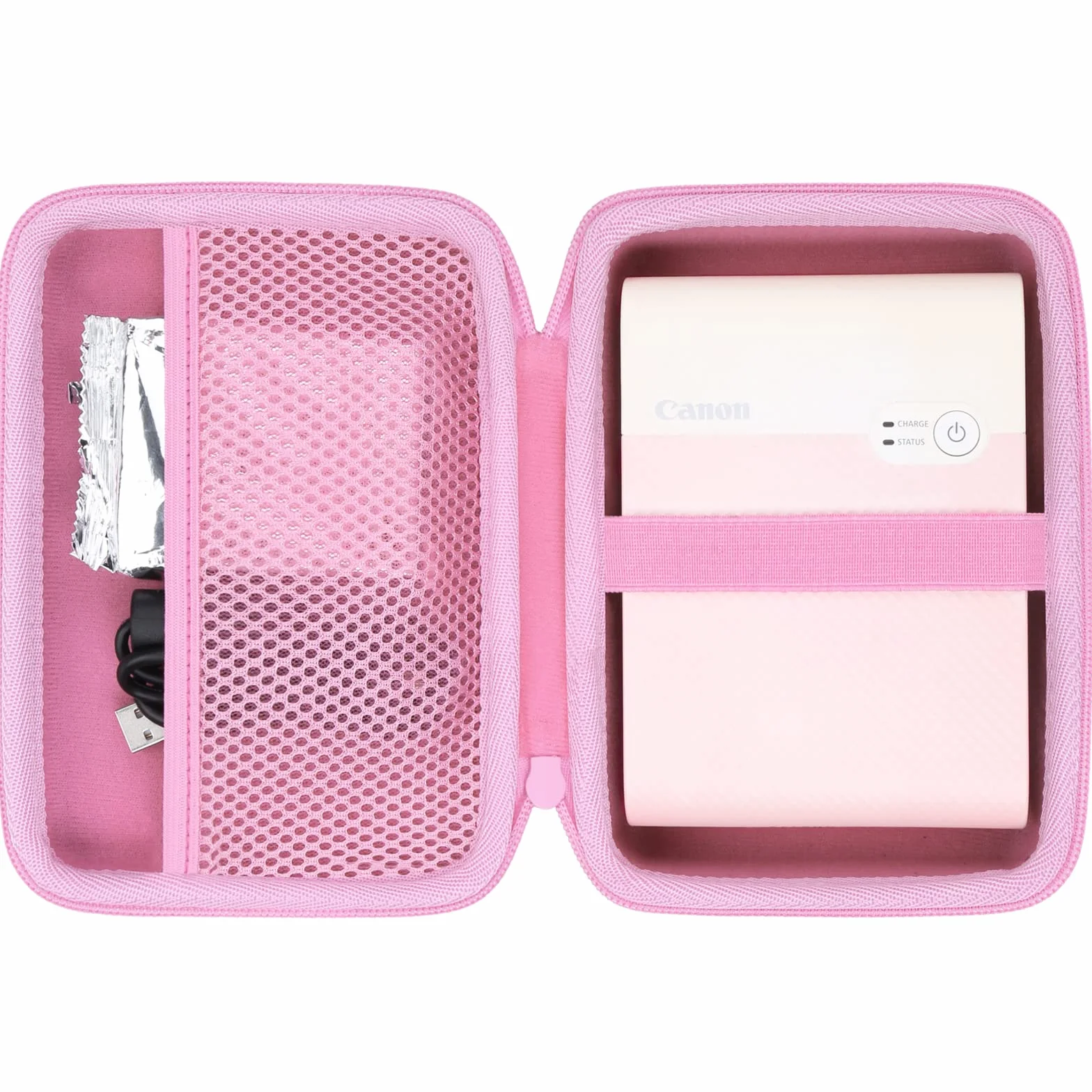 co2CREA Duro Viajar Caja Estuche Funda para Canon Selphy Square QX10/QX20 Impresora（Funda Solo）