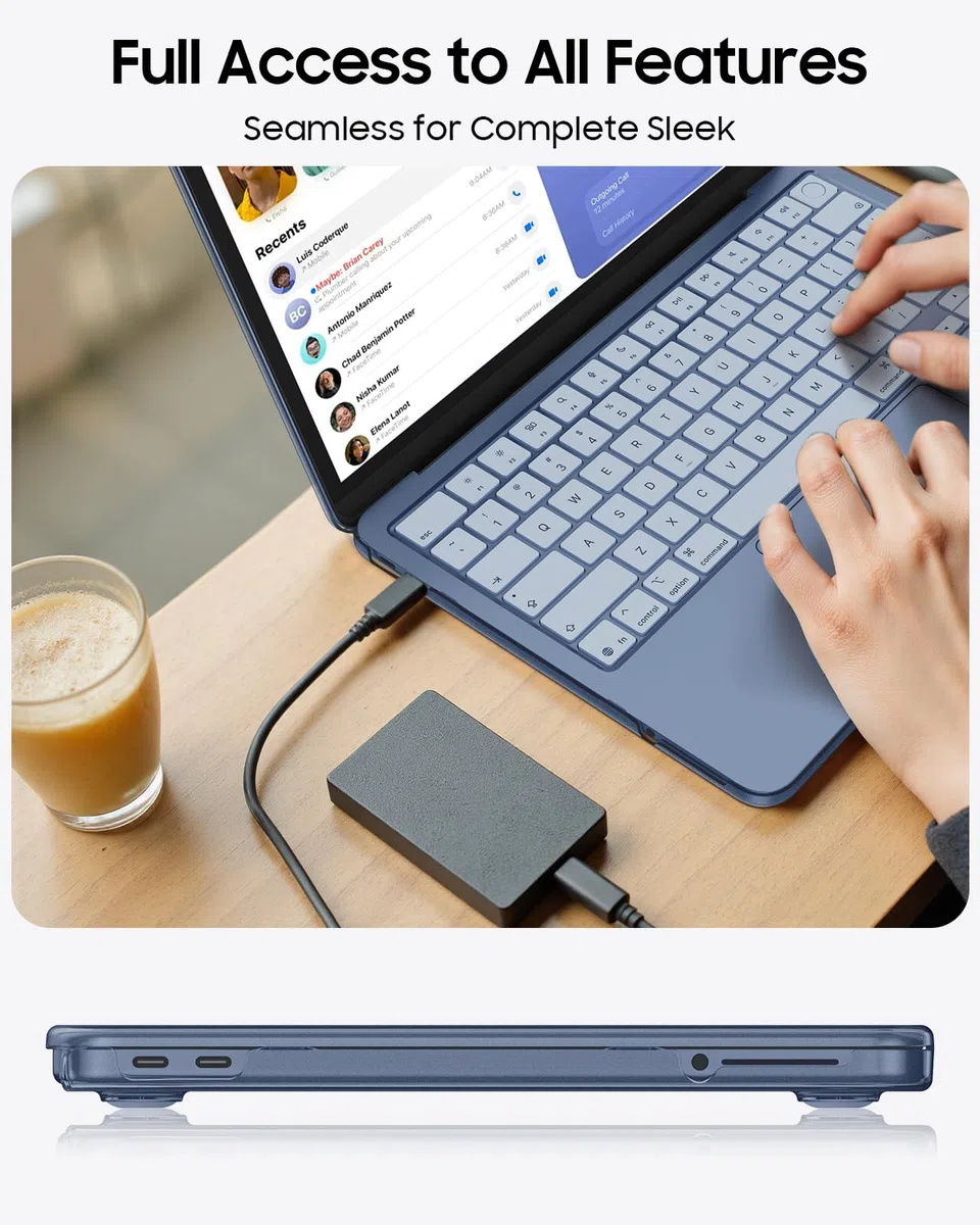 Fintie Funda para MacBook Neo de 13 Pulgadas (A3404) con Chip A18 Pro 2026, [100% Equivalente al Color Oficial] Funda Protector Rígida Ultradelgada Mate Carcasa, Índigo