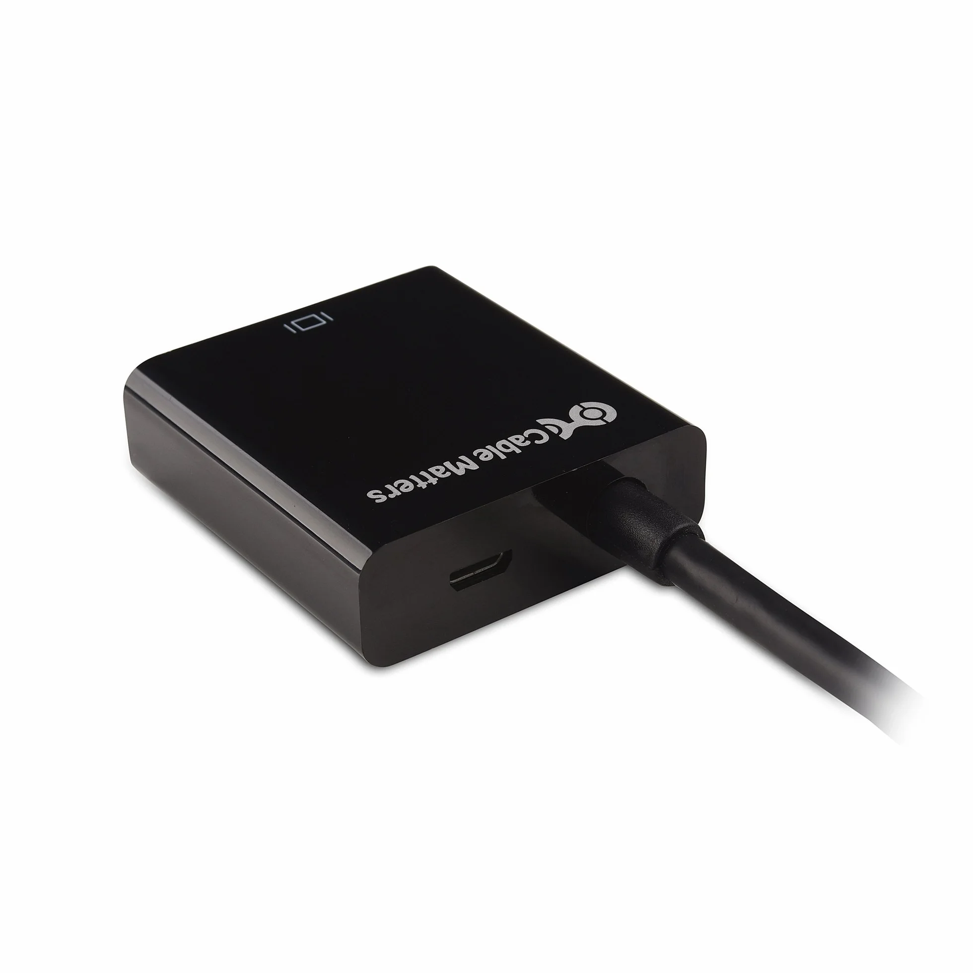 Cable Matters Adaptador Micro HDMI a VGA (Conversor Micro HDMI a VGA) para 1080p@60Hz en Negro