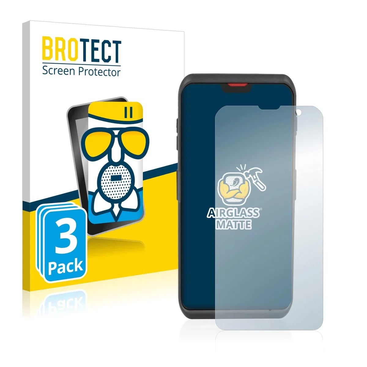 BROTECT Protector Pantalla Mate Cristal para Honeywell Scanpal EDA52/ EDA5S (3 Unidades) Protección Anti-Reflejos