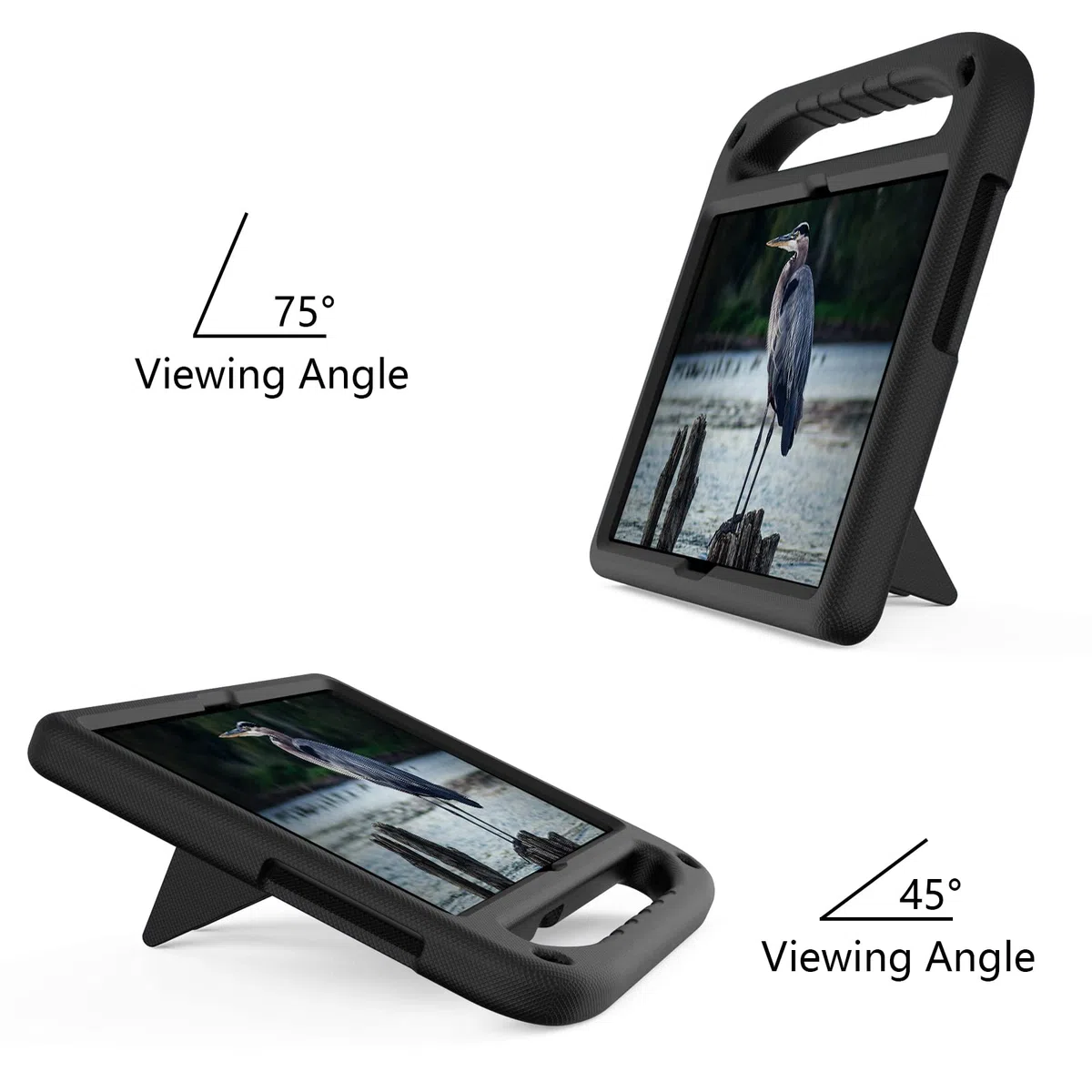 Funda para Lenovo Tab M10 HD TB-X505F TB-X505L, con asa, soporte y correa de hombro a prueba de golpes, funda protectora para Lenovo Tab M10 de 10.1 pulgadas (negro)