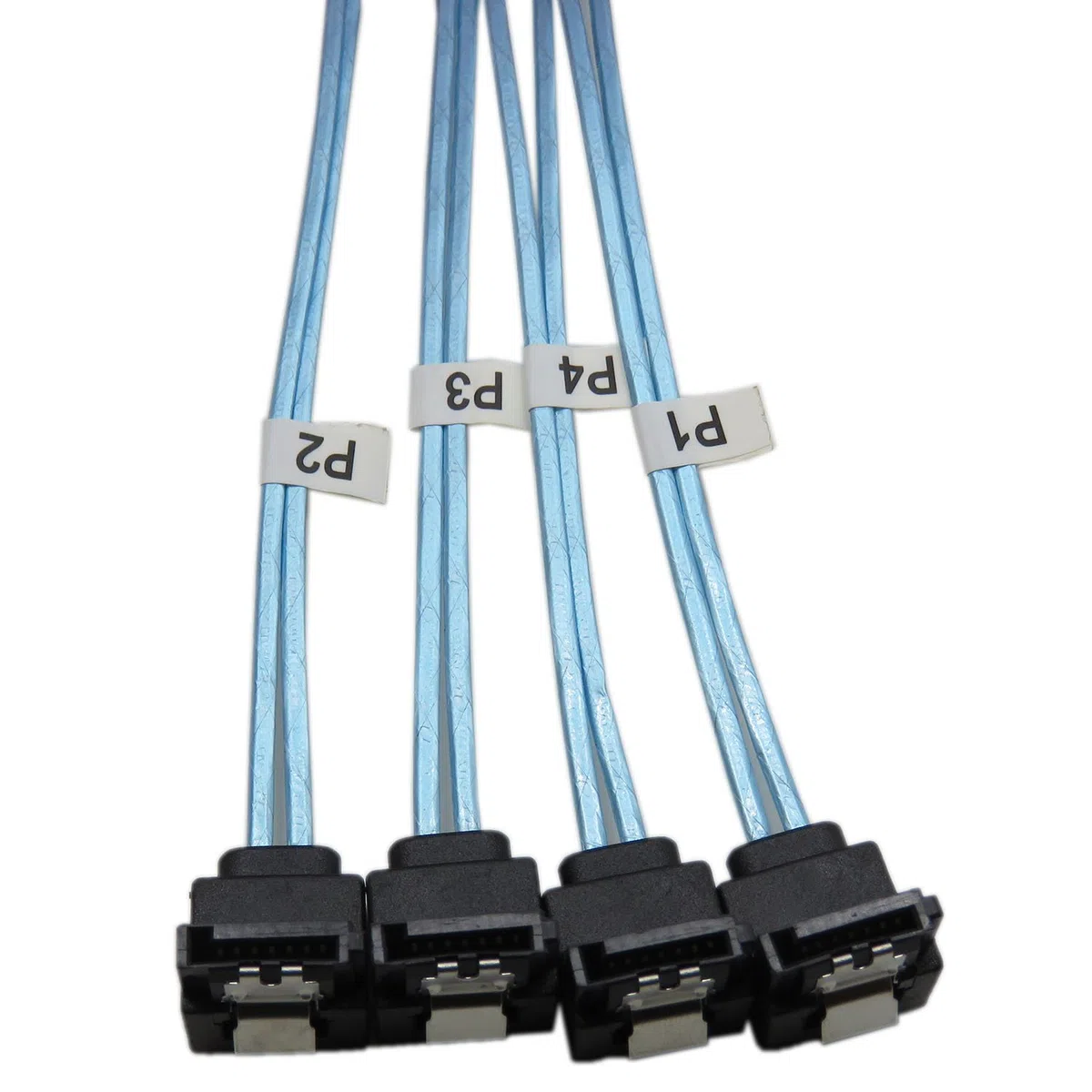 YIWENTEC Mini SAS 36P SFF-8087 a 4 SATA 7Pin 90 Grados Target Hard Disk Data Cable Adaptador de Cable 1 m