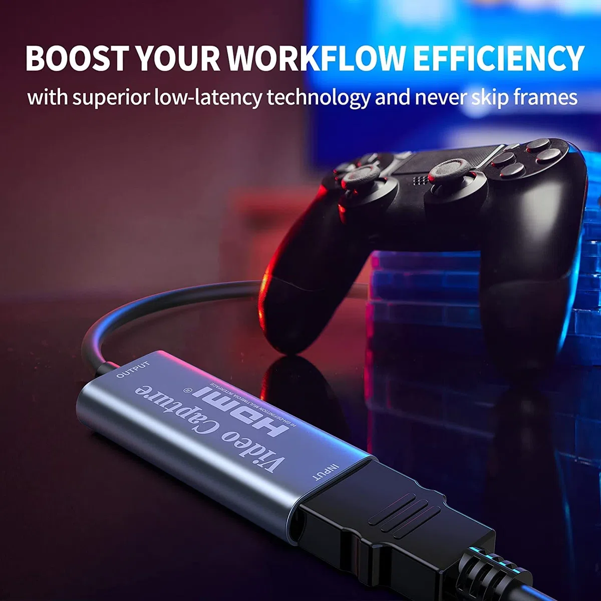 Tarjeta de Captura HDMI a USB C - 1080p Para Videojuegos, Edición de Vídeo, Transmisión y Enseñanza en Línea