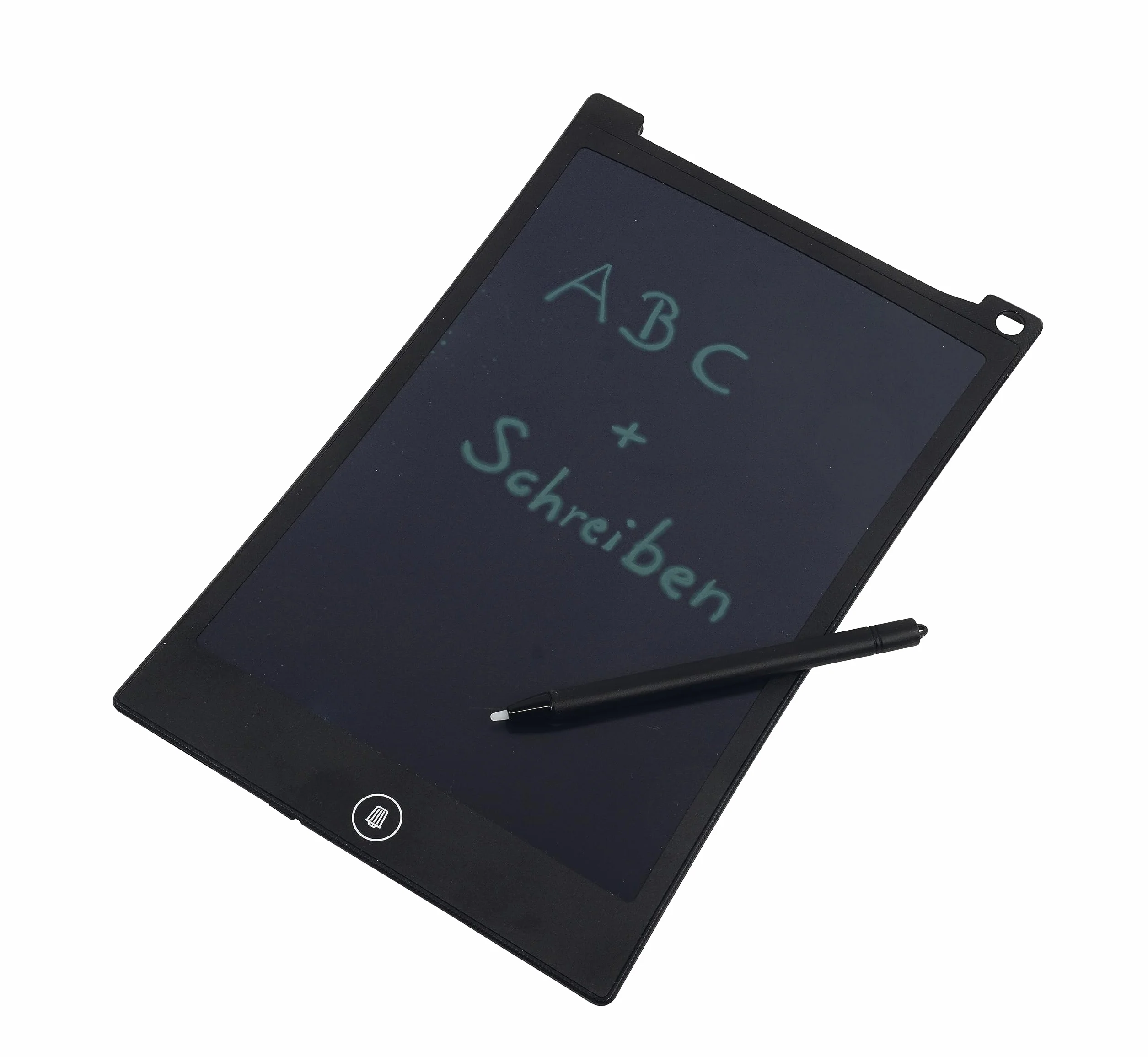 TimeTEX - Pizarra Digital SD | Pizarra Digital para Escribir – Ayuda a Aprender a Escribir. Ideal también para alérgicos a la Tiza | Contenido: Pizarra electrónica con Pantalla Negra