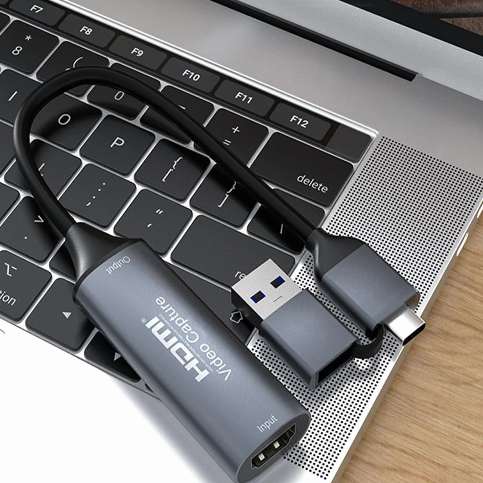 Tarjeta de grabación de vídeo 2 en 1, USB 3.0 HDMI a USB tipo C, 4K 1080P, gris, Windows, Mac, Linux, PS5/4, XBOX, DSLR, videocámara, smartphone