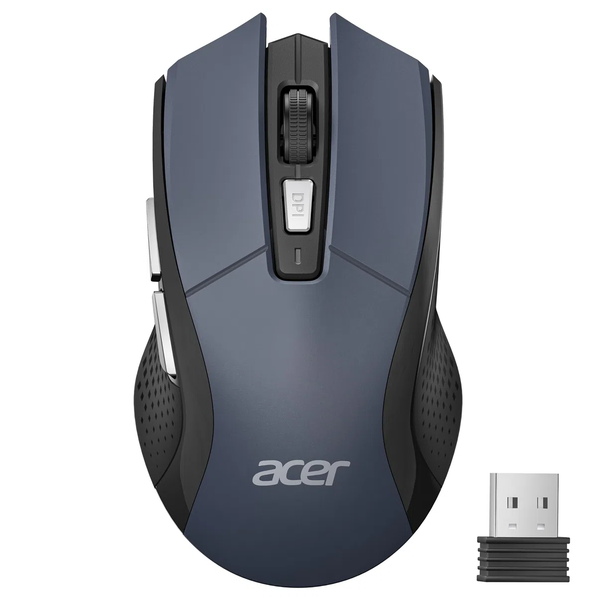 Acer Ratón Inalámbrico 4000 dpi, Wireless Mouse 2.4GHz con 5 Niveles de dpi Ajustables, Ratón sin Cables a Pilas, Ratón USB-A para Portátil, PC y Chromebook