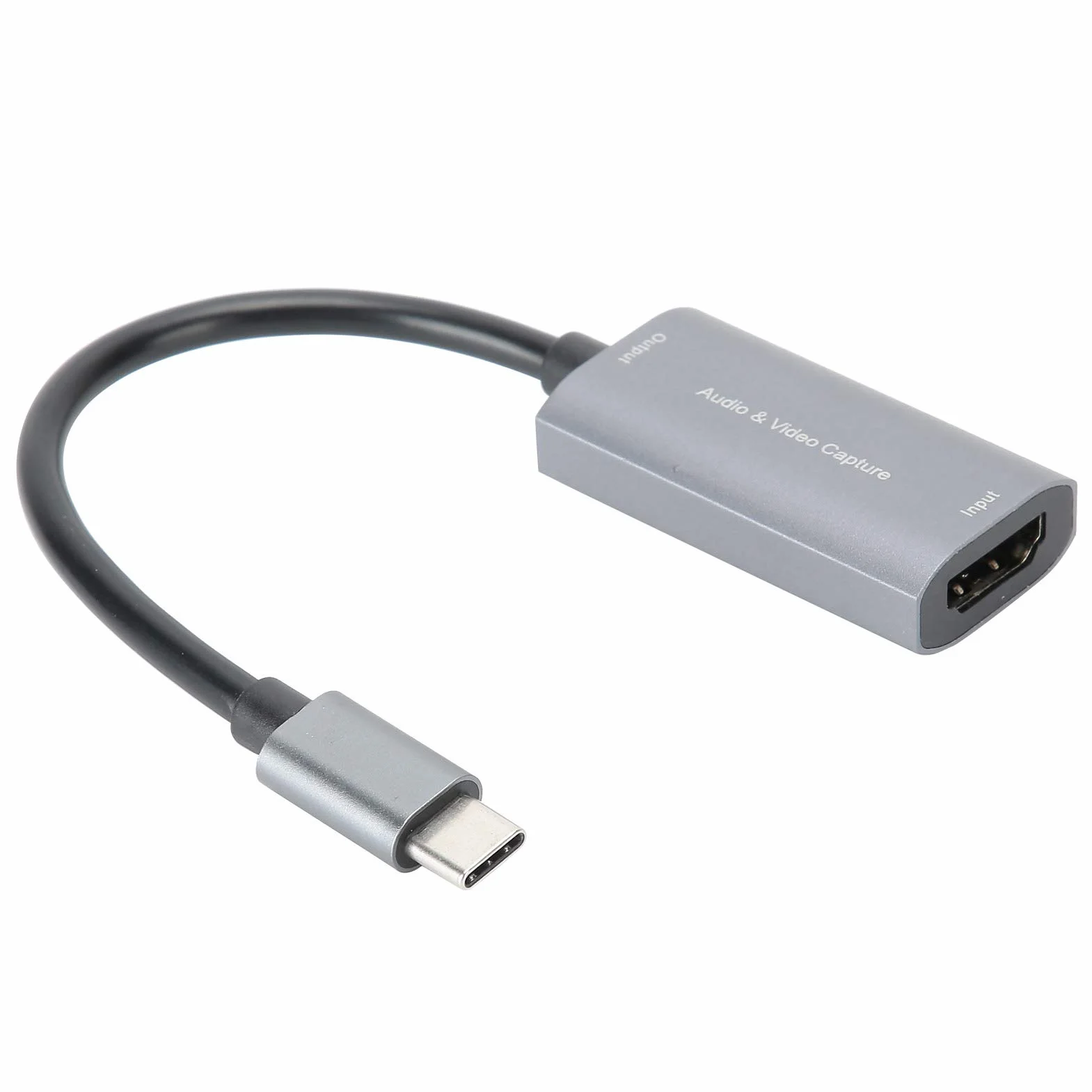 Tarjeta de Captura de Video USB C HDMI a USB C 4K 1080P, Game Live Silver Grey Free Drive Z29A, Tarjeta de Captura de Video para teléfonos móviles, Consolas de Juegos, decodificadores, cámaras