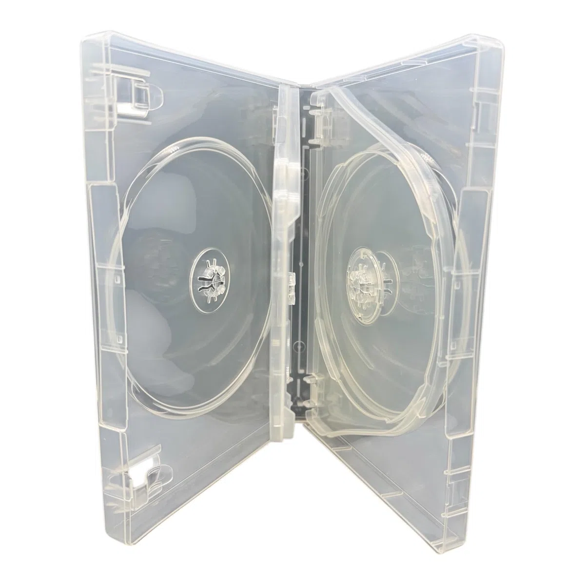 DragonTrading® 5 discos de CD/DVD multicasa supertransparente, lomo de 27 mm, 1 funda