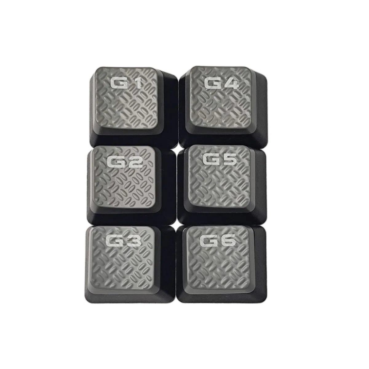 6 unidades G1 / 2/3 / 4/5 / 6 teclas antideslizantes de ABS retroiluminadas, textura antideslizante, teclas para castigo K95 teclados gaming, tapas de teclas ABS