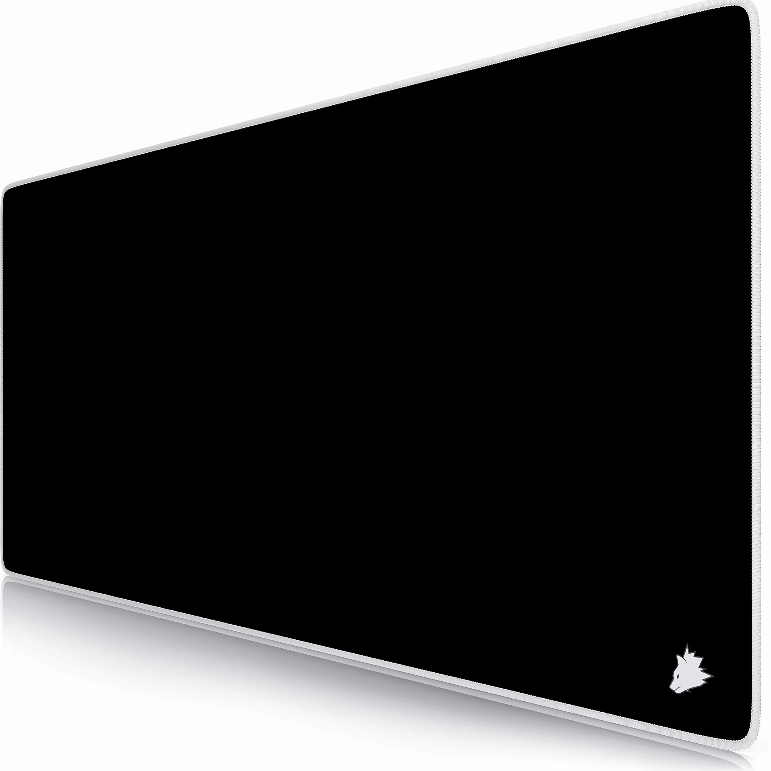 TITANWOLF – Alfombrilla Gaming XXL para ratón 900 x 400 – Mouse Pad - Precisión y Velocidad - Parte Inferior de Goma para una sujeción Estable - Antideslizante, Resistente al Agua – Motivo Icon White