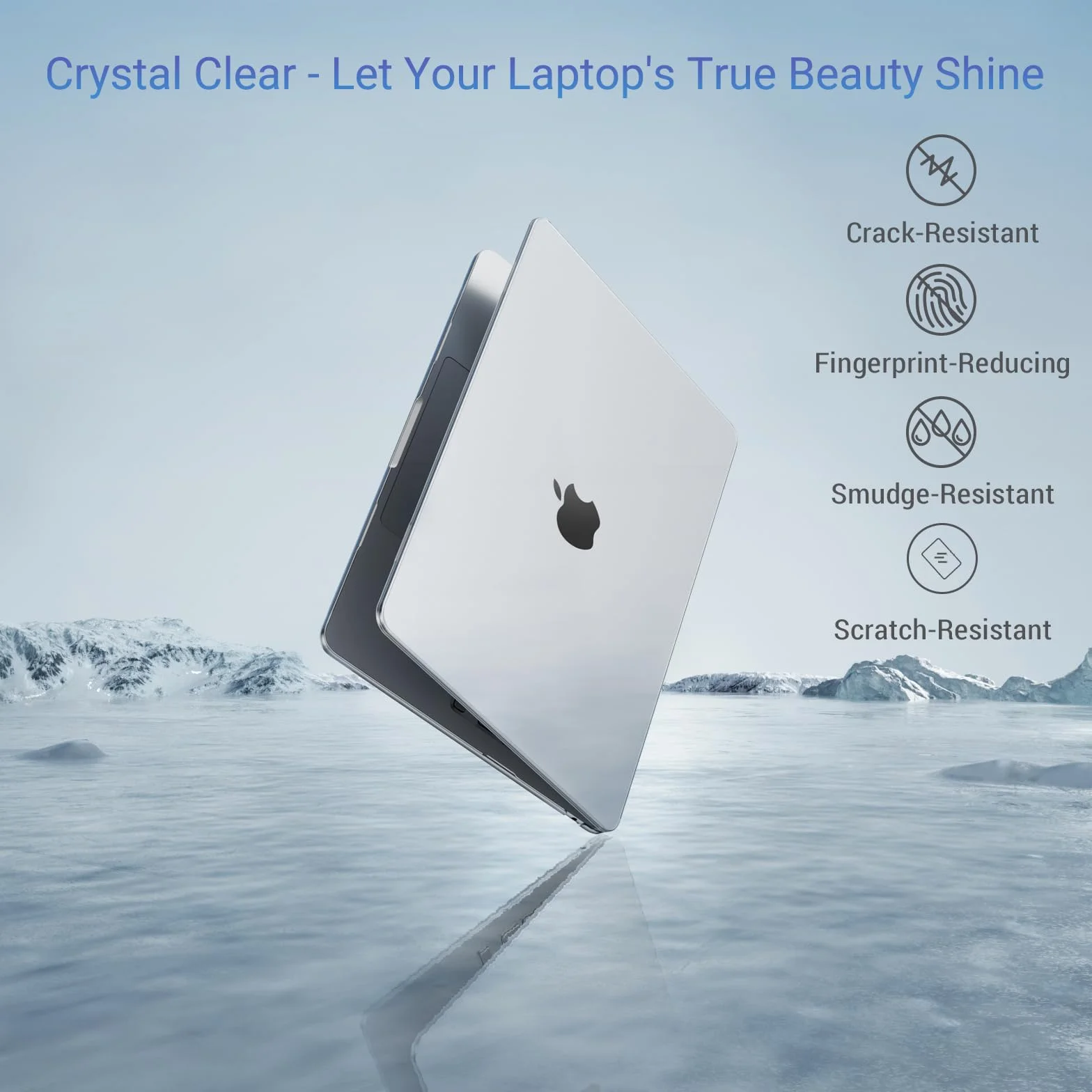MOSISO 3 en 1 Funda Compatible con MacBook Neo 13 Pulgadas 2026 Modelo A3404 con Chip A18 Pro, Carcasa Dura para MacBook Neo 13"&Cubierta Teclado&Pantalla Protector, Cristal Claro