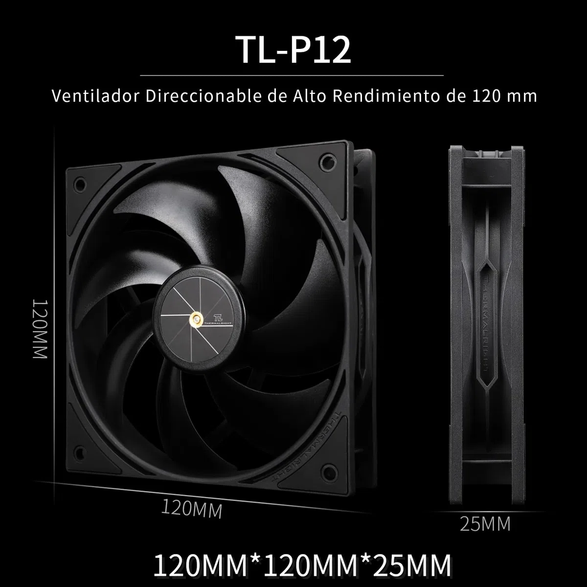 Thermalright Assassin X 120R Enfriador de CPU Negro Digital, Cubierta superior de pantalla digital,Enfriamiento de disipador de calor de computadora, Soporte AM4/AM5,Intel LGA1851/1700/115X/1200