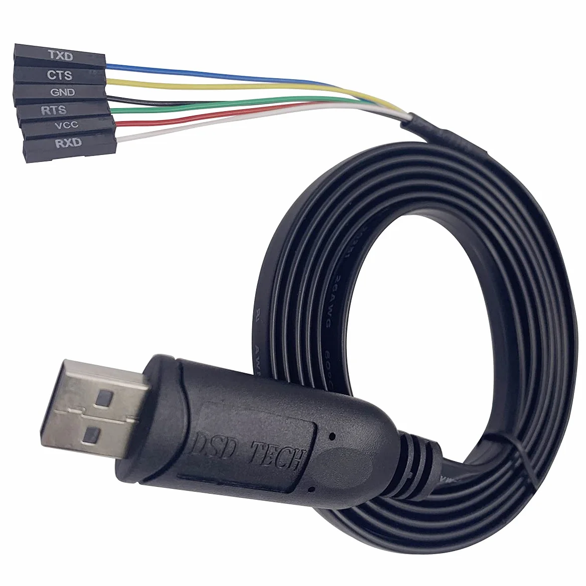 DSD TECH SH-U09G USB a TTL Cable serie FTDI FT232RL IC incorporado 1.8M / 5.9FT