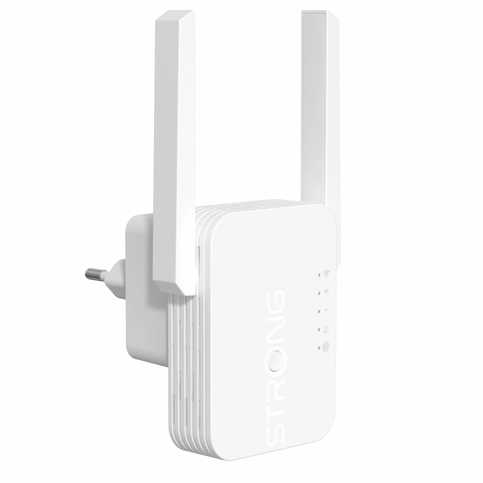 STRONG Repetidor WiFi 300 Mbps de Pared – Amplificador señal WiFi Potente para casa, repetidor WiFi Largo Alcance, WiFi Extender con WPS, Puerto LAN y Modo Punto de Acceso