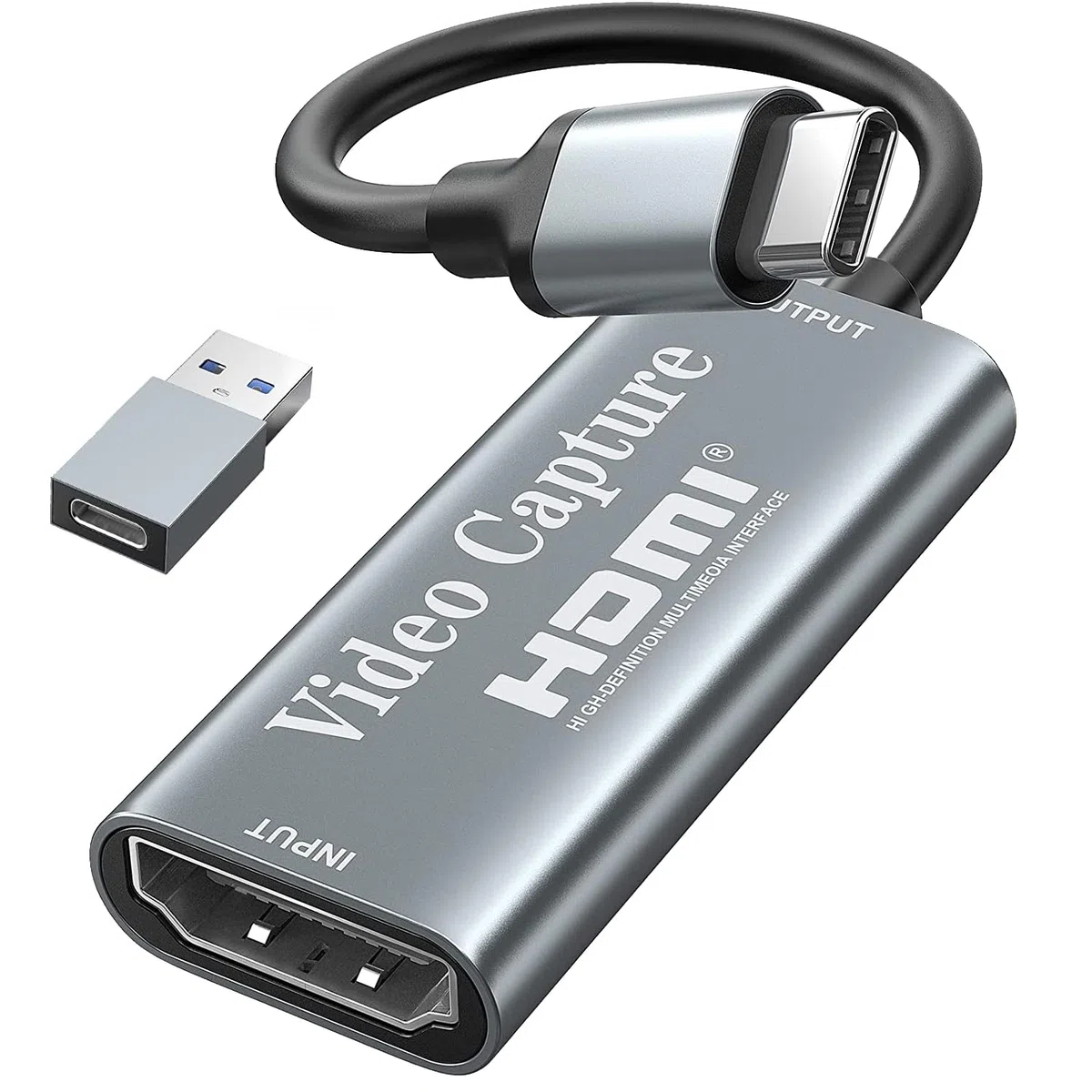 Tarjeta de Captura HDMI a USB C - 1080p Para Videojuegos, Edición de Vídeo, Transmisión y Enseñanza en Línea