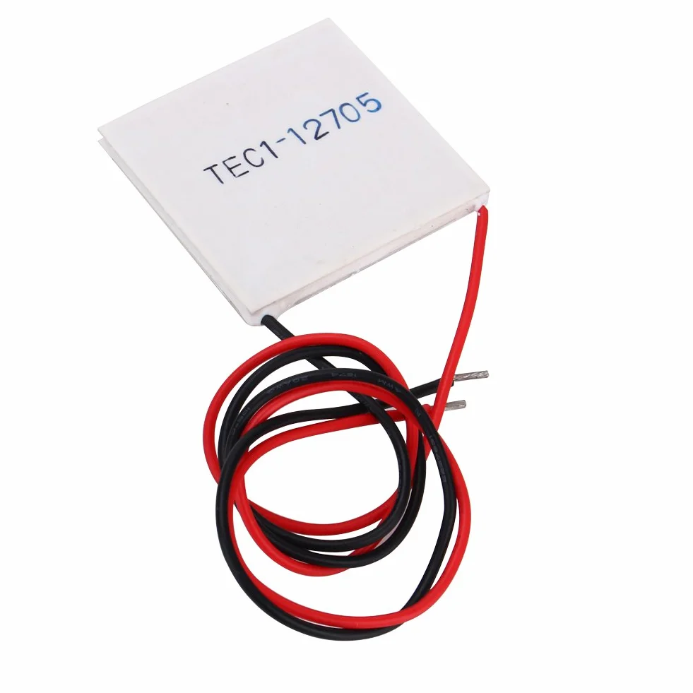 TEC1-12705 12V 5A Refrigerador Termoeléctrico Enfriamiento Módulo Placa Peltier 40 ×40 ×3,8 mm