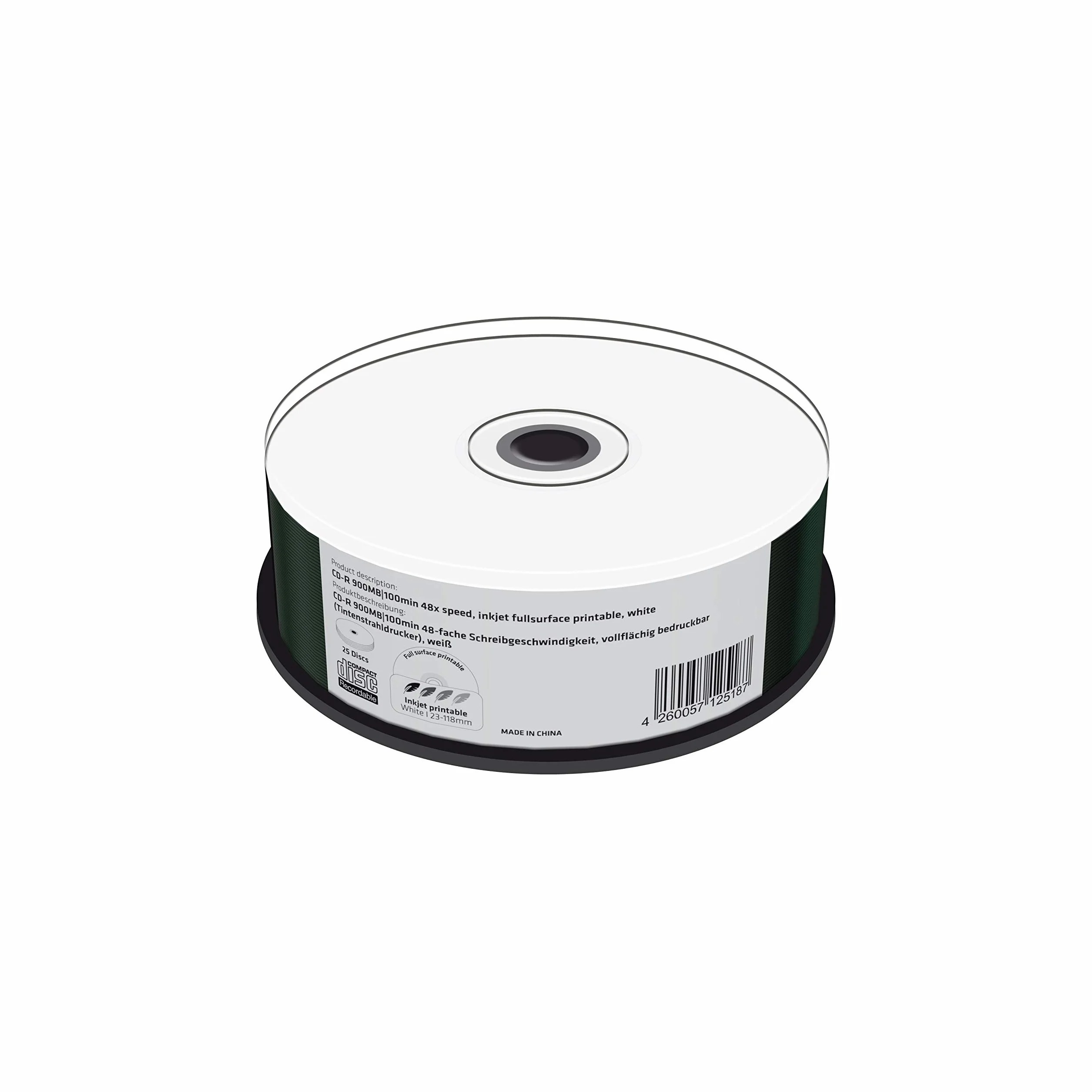 MediaRange MR243 CD de reescritura - CD-RW vírgenes (CD-R, 900 MB, 100 min, Caja para Pastel)