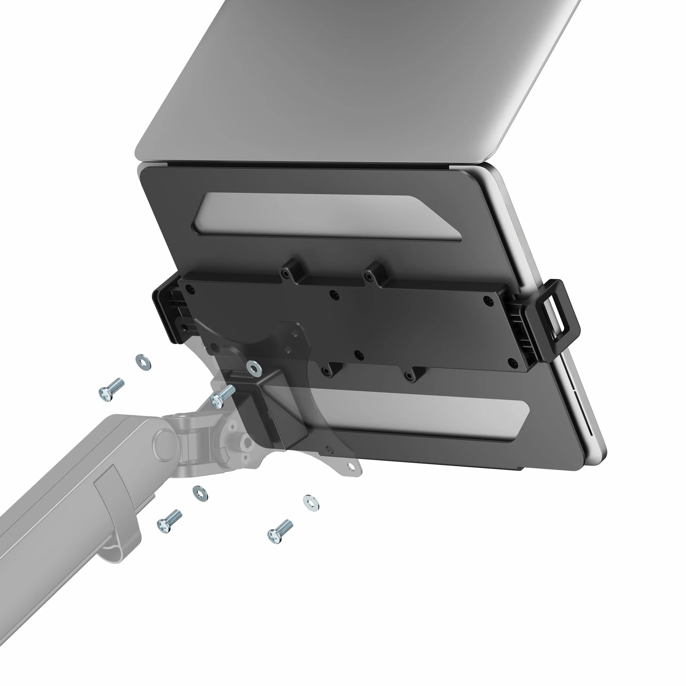 LogiLink BP0203 - Soporte para portátil para Brazo de Monitor, Apto para Dispositivos de 11,6 a 17,3 Pulgadas, máx. 9 kg