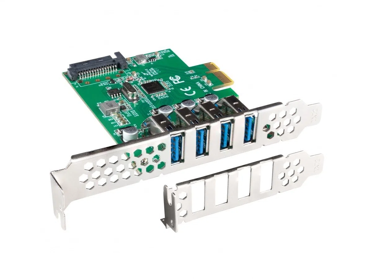 Tarjeta PCI Express LANBERG X1 A 4X USB-A 3,1 GEN1 Low Profile
