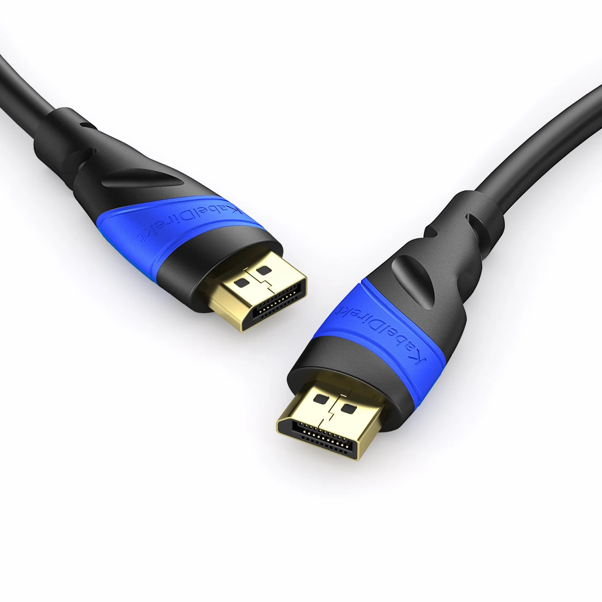 KabelDirekt – Cable DisplayPort 4K/60Hz – 10 m – inmunidad contra interferencias gracias a su múltiple blindaje (cable DP para PC y monitores de juego 4K de alta resolución, sin parpadeos a 60Hz)