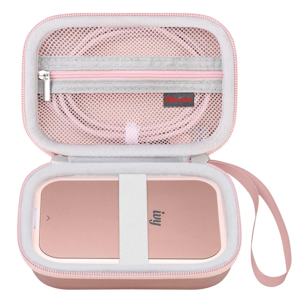 Elonbo Maleta de Mini Impresora fotográfica Ivy Mini/Ivy 2, Impresora de Cámara instantánea Bluetooth portátil Ivy cliq + cliq 2 cliq + 2, Oro Rosa