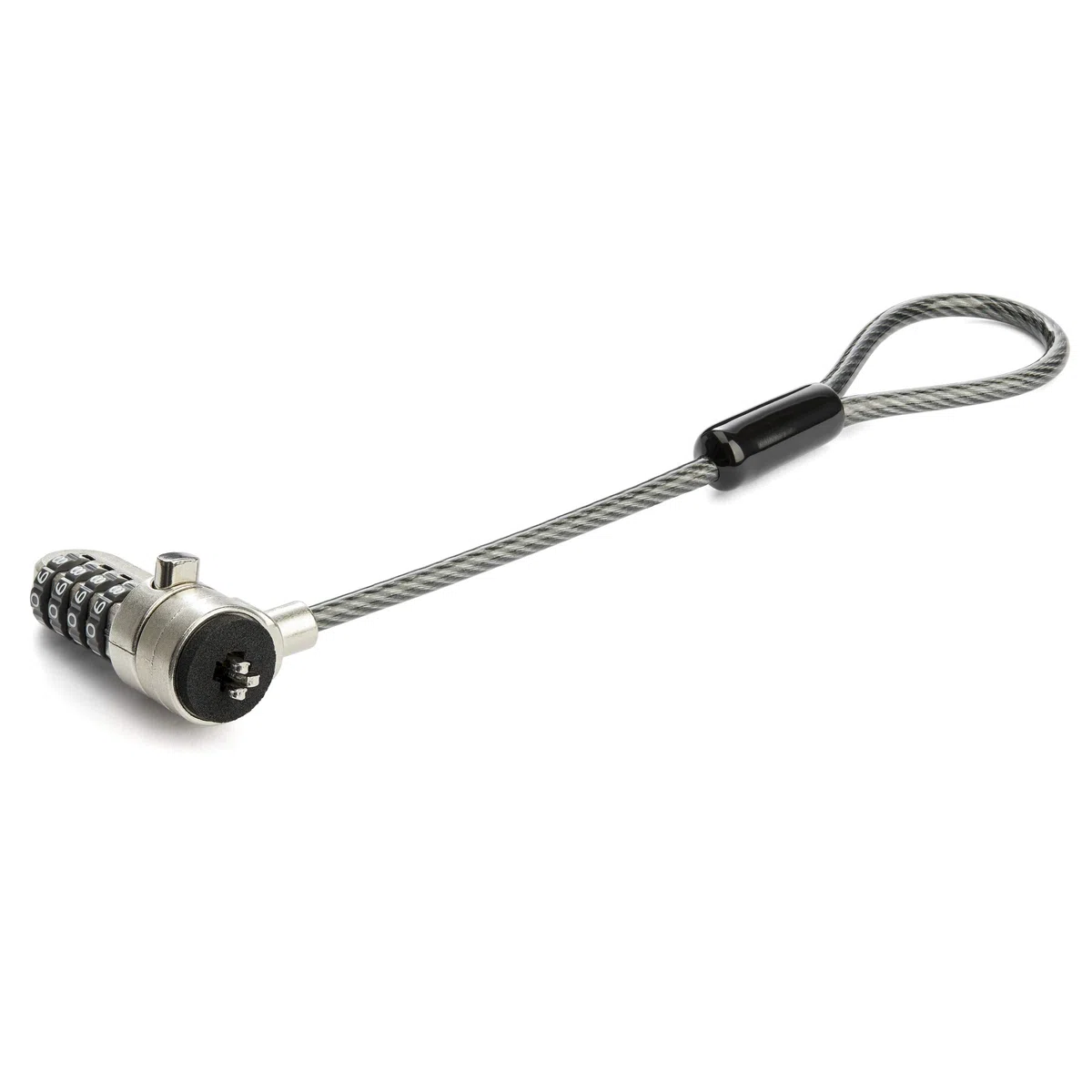 Extensión con Candado para Cable de Seguridad de Ordenador Portátil - Cable K-Slot de 15cm y Bucle de 2,5cm (BRNCHLOCK)