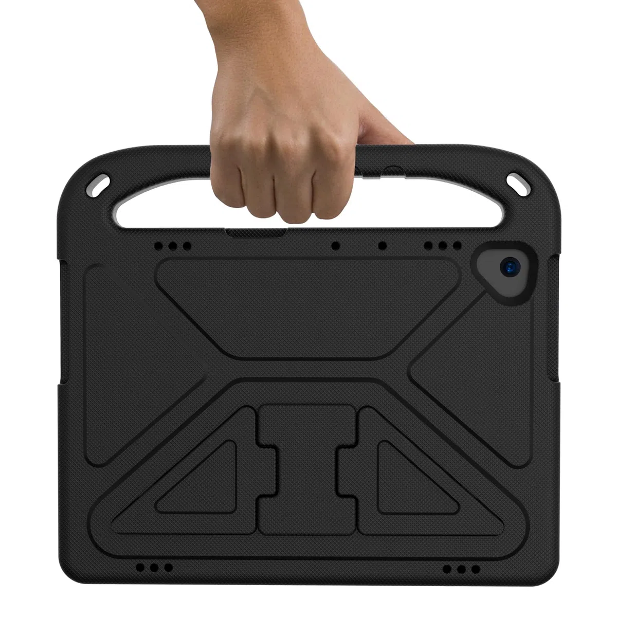 Funda para Lenovo Tab M10 HD TB-X505F TB-X505L, con asa, soporte y correa de hombro a prueba de golpes, funda protectora para Lenovo Tab M10 de 10.1 pulgadas (negro)