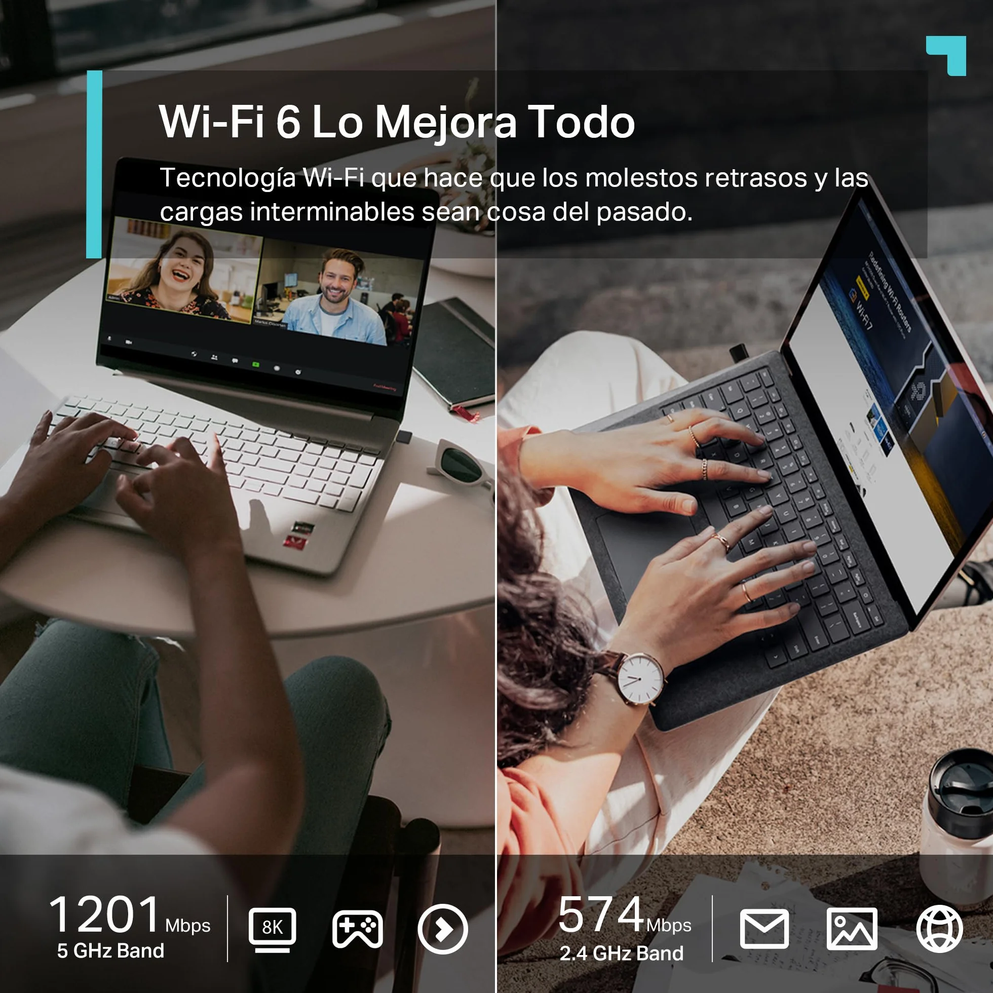 TP-Link Archer TX20U Nano| Adaptador USB WiFi6, Banda Dual AX1800, Menor latencia y Red más Segura, Controlador precargado, Solo conéctelo e instálelo, diseño Nano, Negro