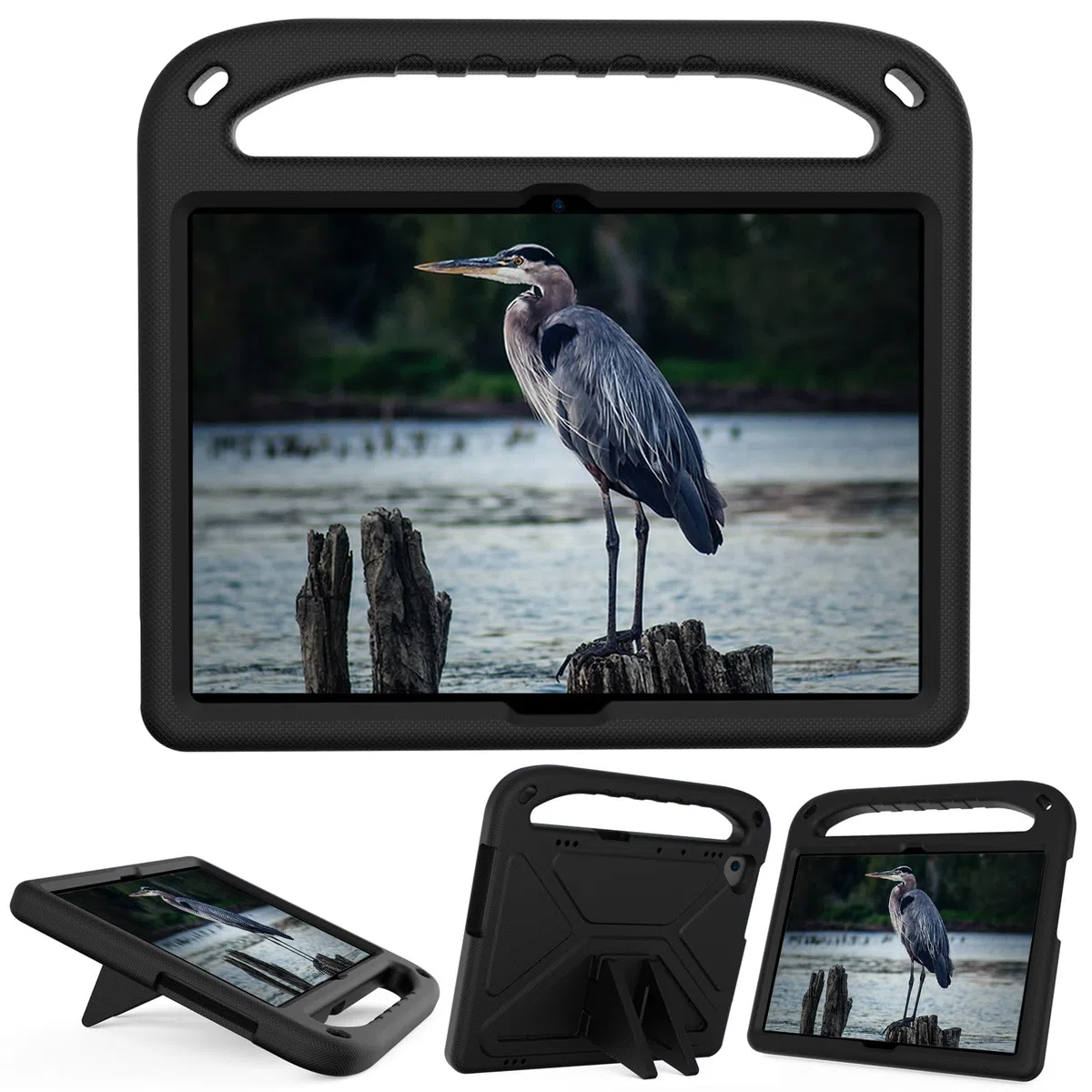 Funda para Lenovo Tab M10 HD TB-X505F TB-X505L, con asa, soporte y correa de hombro a prueba de golpes, funda protectora para Lenovo Tab M10 de 10.1 pulgadas (negro)