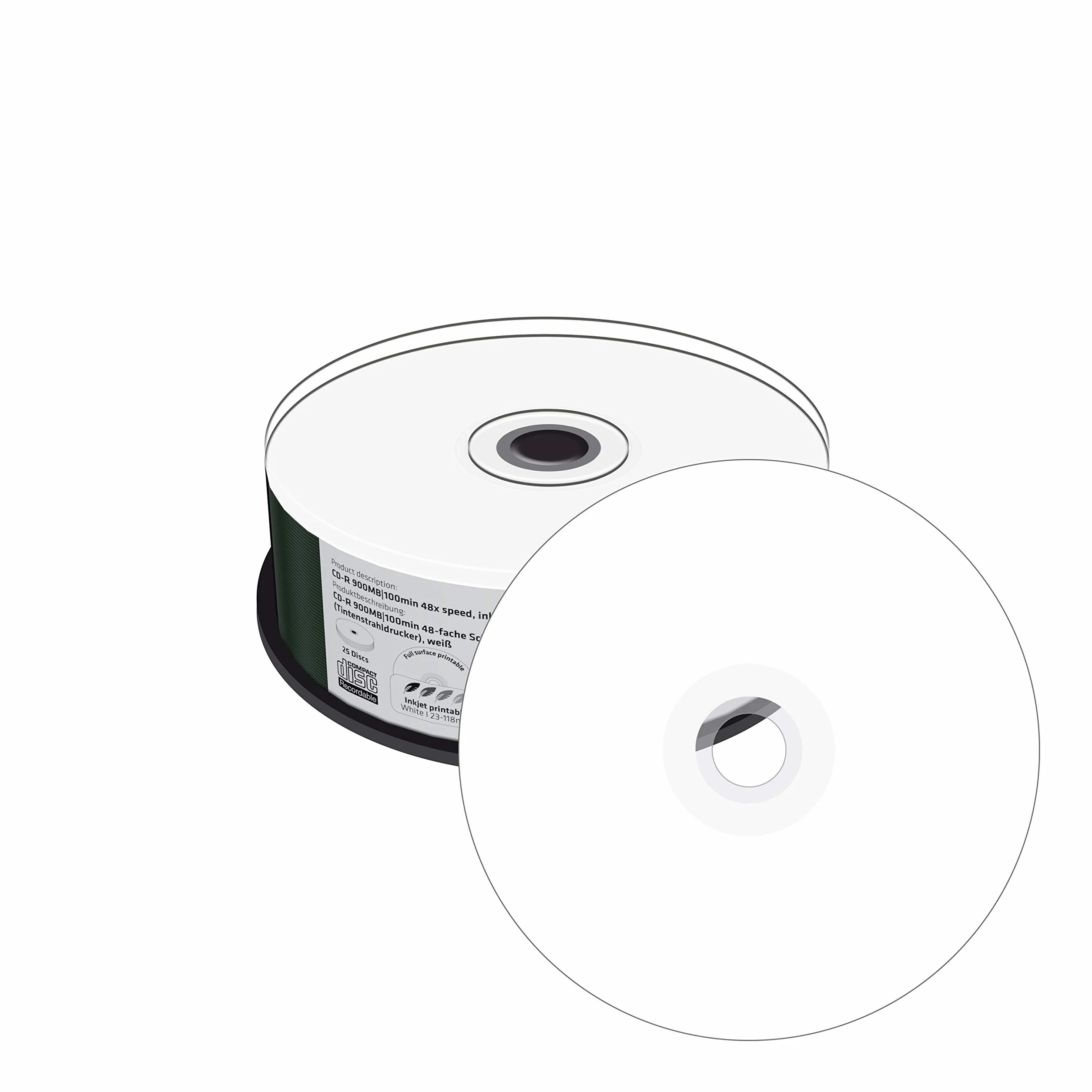 MediaRange MR243 CD de reescritura - CD-RW vírgenes (CD-R, 900 MB, 100 min, Caja para Pastel)