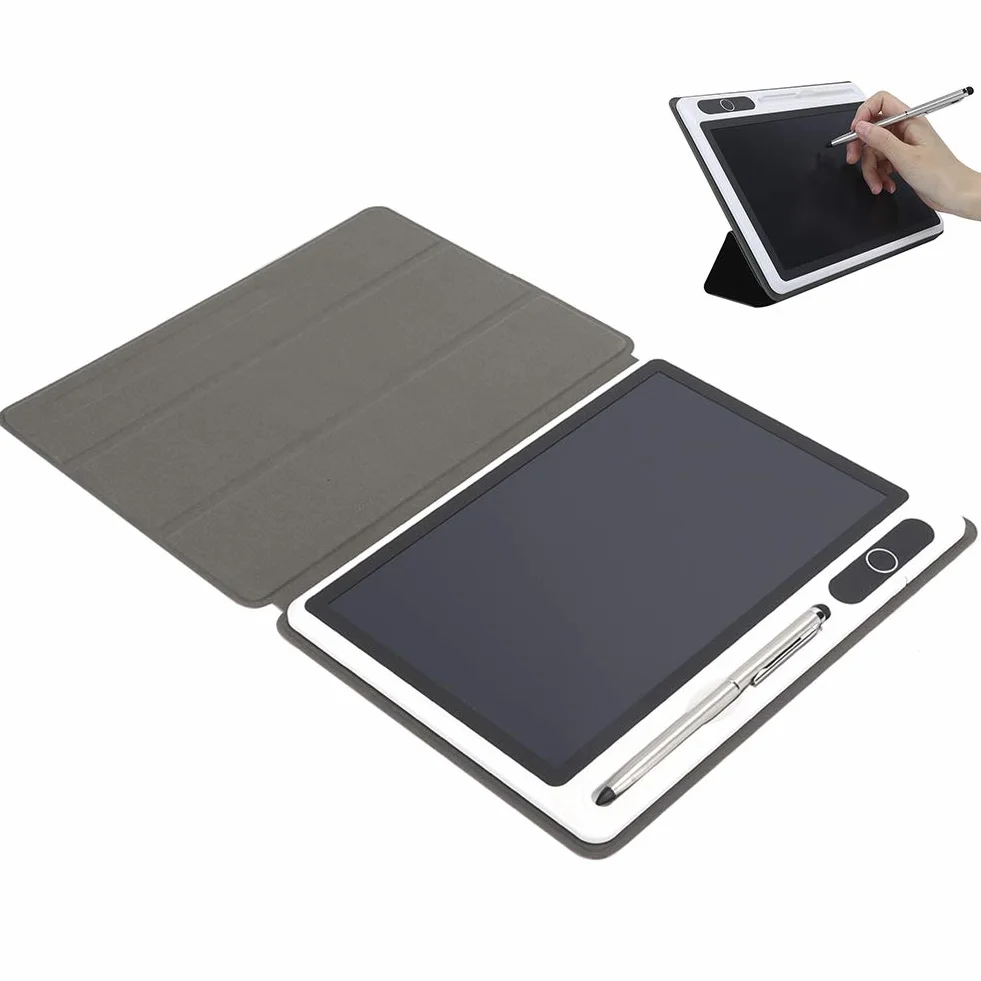 Bloc de notas electrónico Protable Bloc de notas electrónico Tableta LCD Almohadilla de dibujo Suministros comerciales Herramienta de pintura a mano(black)