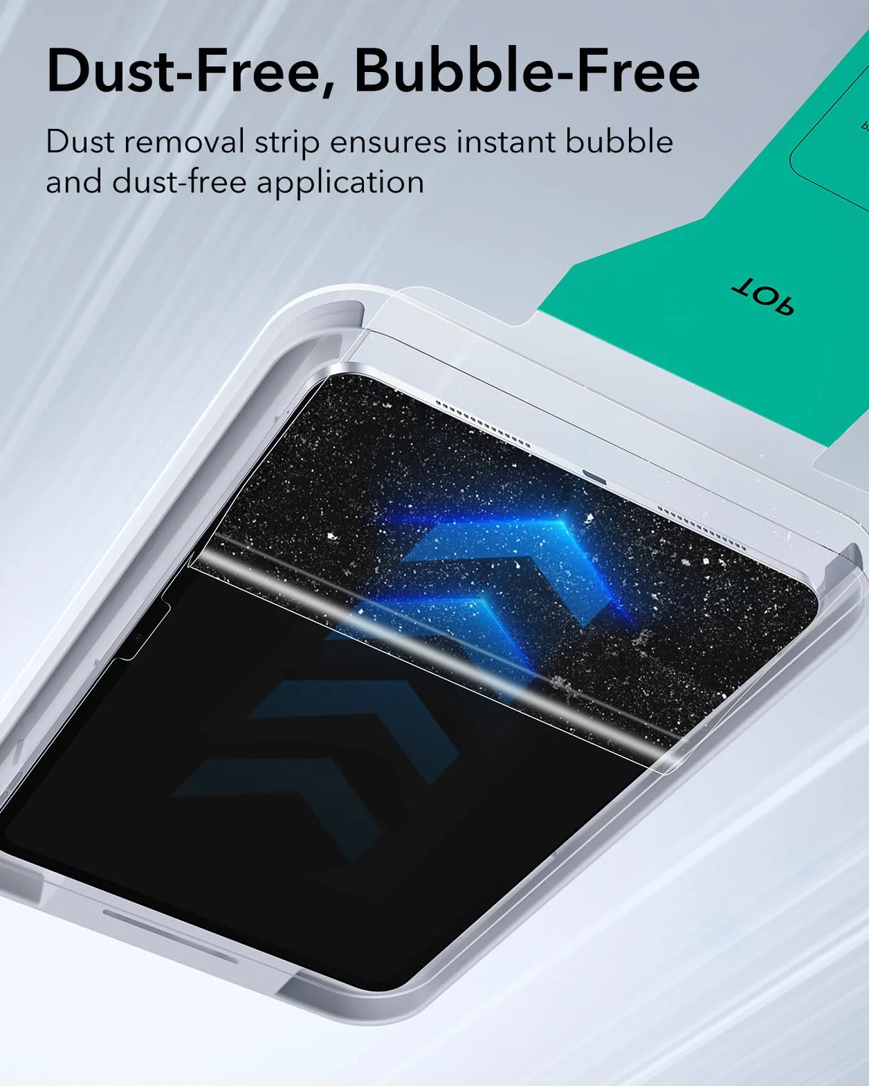 ESR 2 Piezas, Protector Pantalla para iPad Pro 11 Pulgadas M5/M4 (2025/2024), Cristal Vidrio Templado 9H con Bandeja UltraFit, Antiarañazos, Transparencia HD, Sin Burbujas, Compatible con Pencil