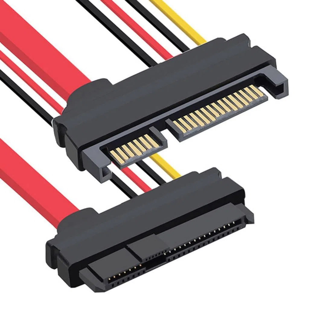 ChenYang Cable SAS a SATA, SFF-8482 SAS de 29 pines a SATA de 22 pines, cable de extensión de disco duro