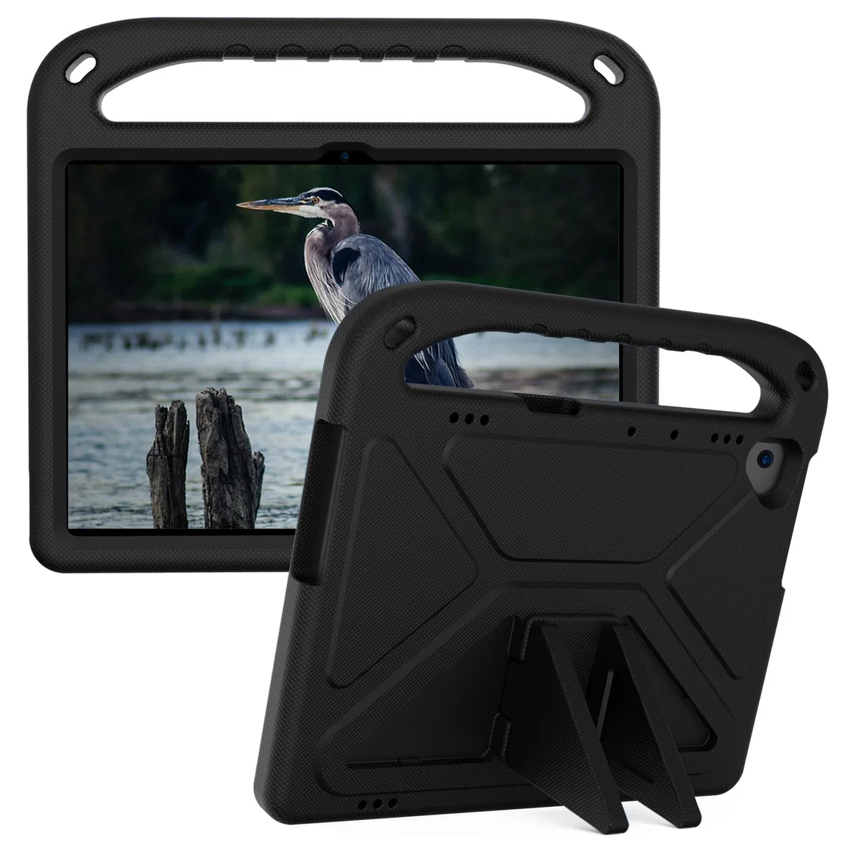 Funda para Lenovo Tab M10 HD TB-X505F TB-X505L, con asa, soporte y correa de hombro a prueba de golpes, funda protectora para Lenovo Tab M10 de 10.1 pulgadas (negro)